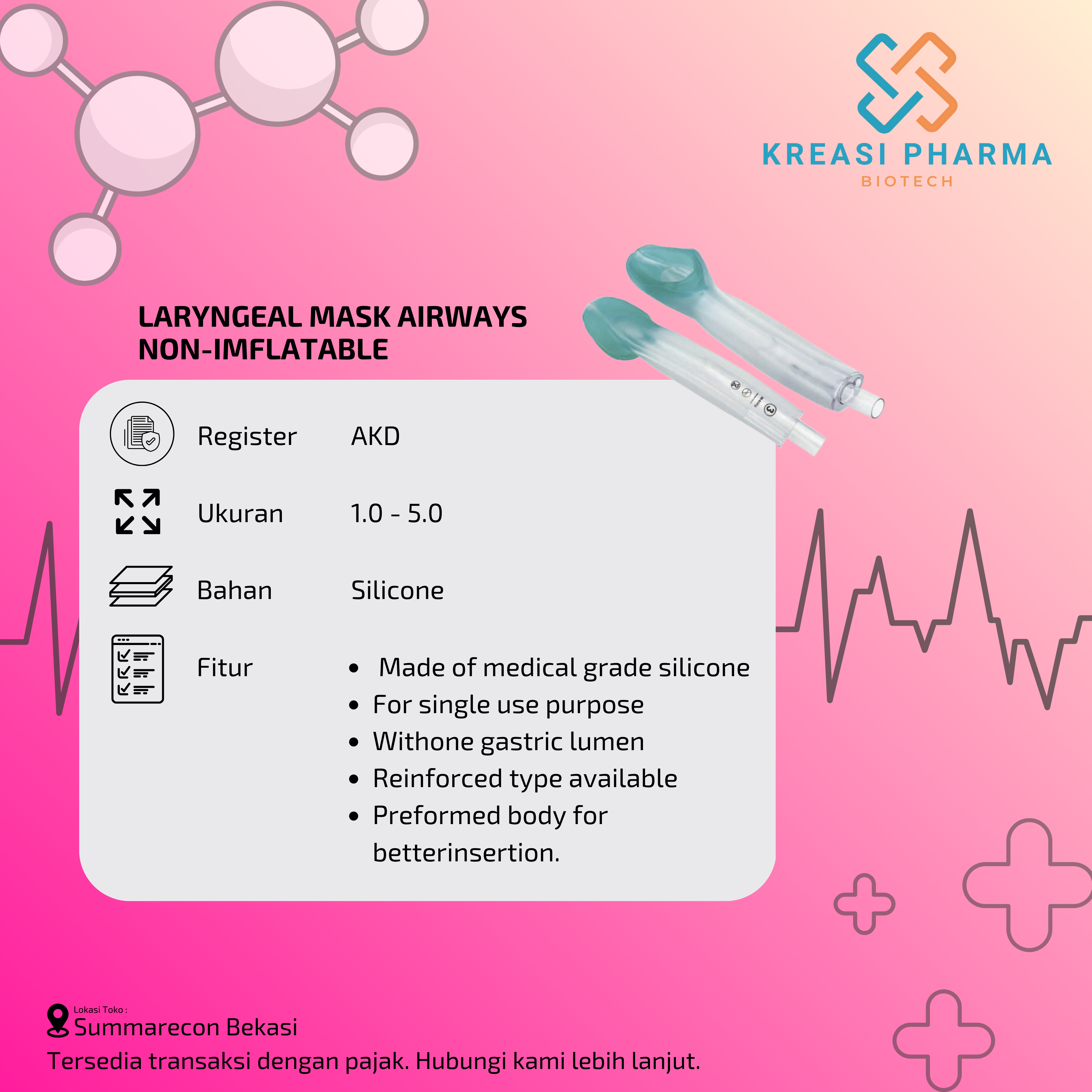 Laryngeal Mask Airways - Non Inflatable
