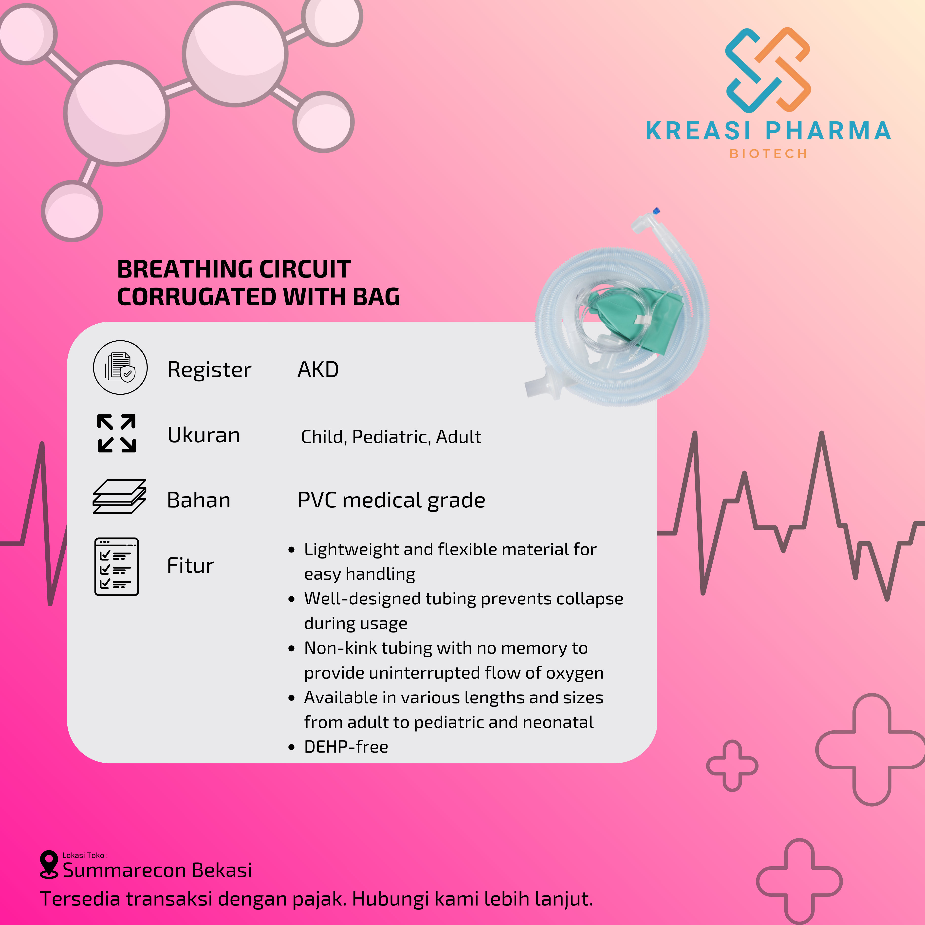 Breathing Circuit Corrugated
