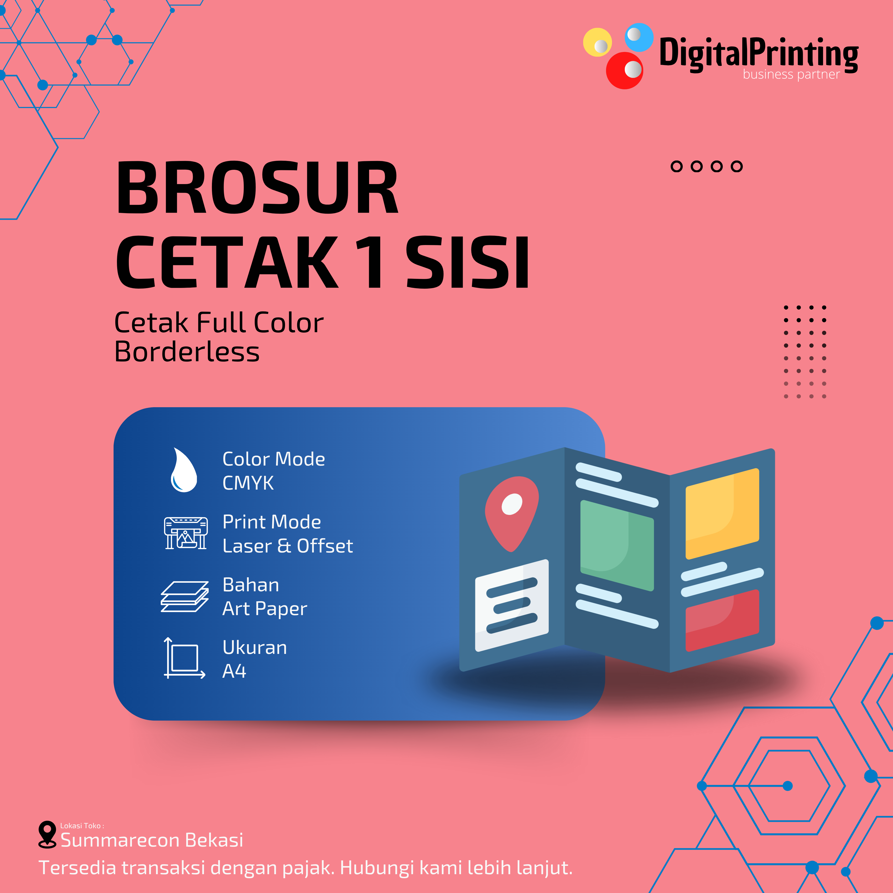 Cetak Brosur Premium Laser & Offset