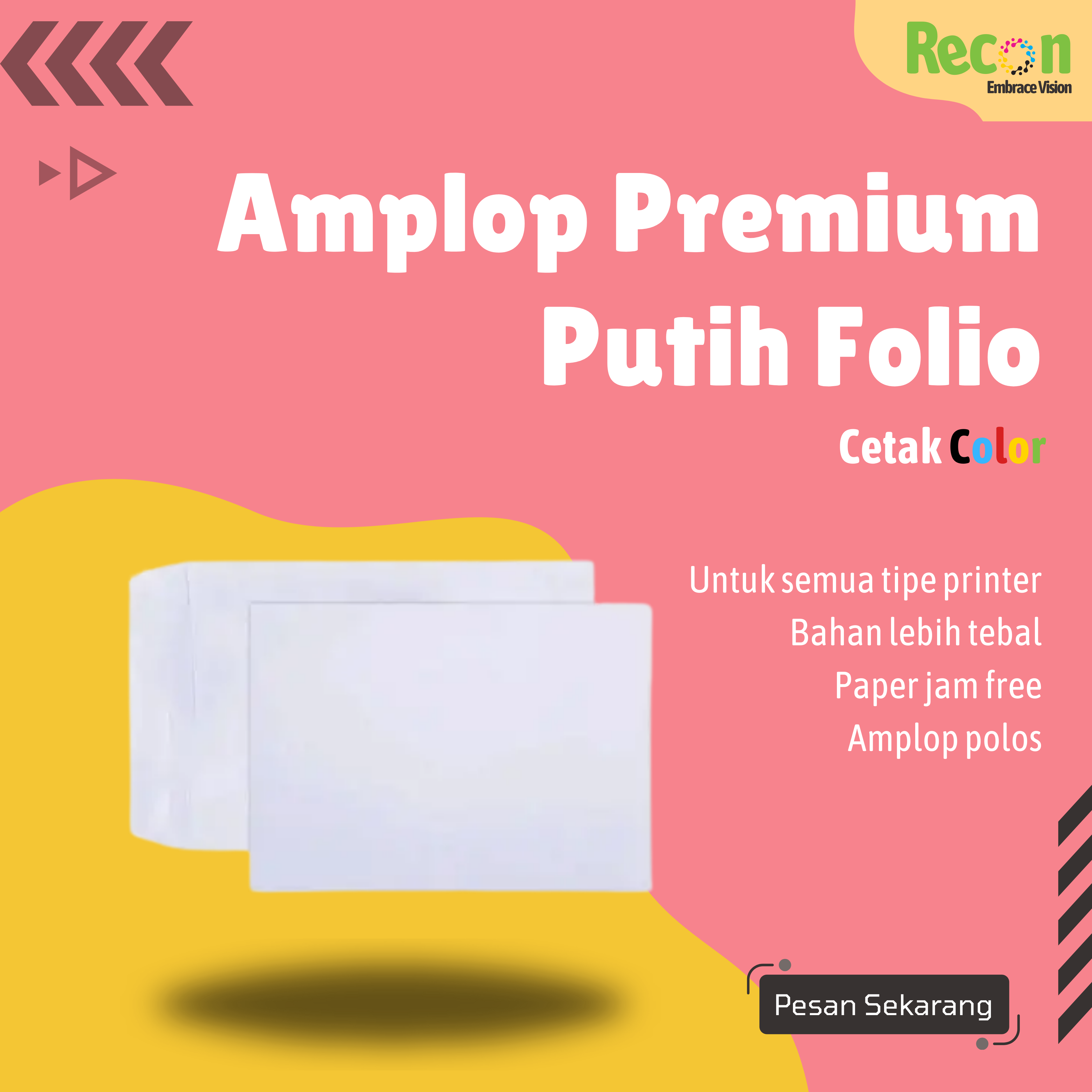 Amplop Premium Putih Folio