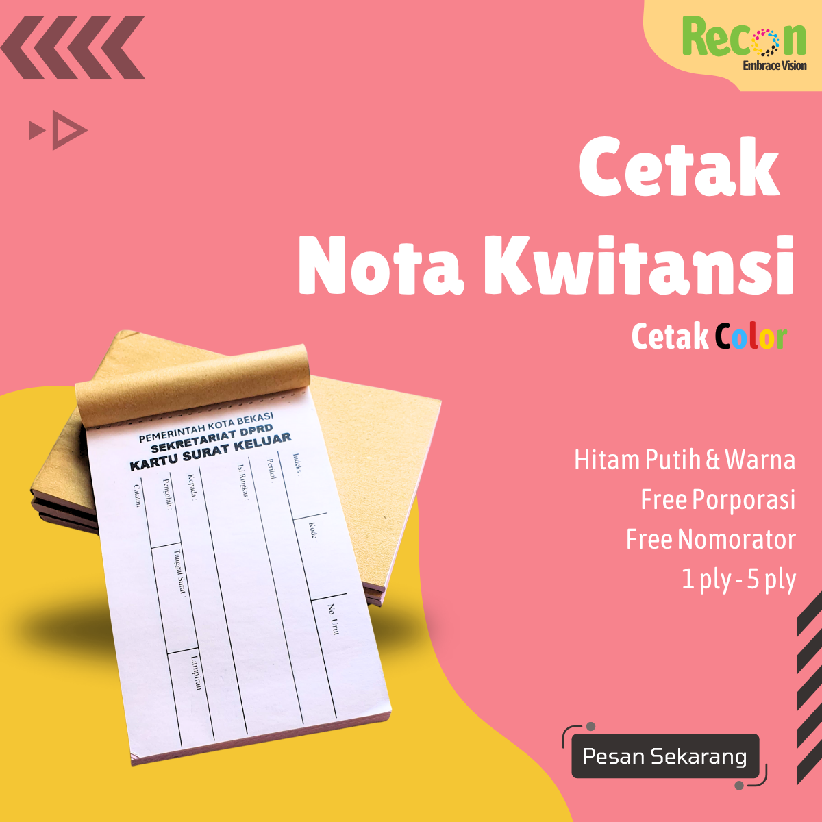 Cetak Nota Kwitansi
