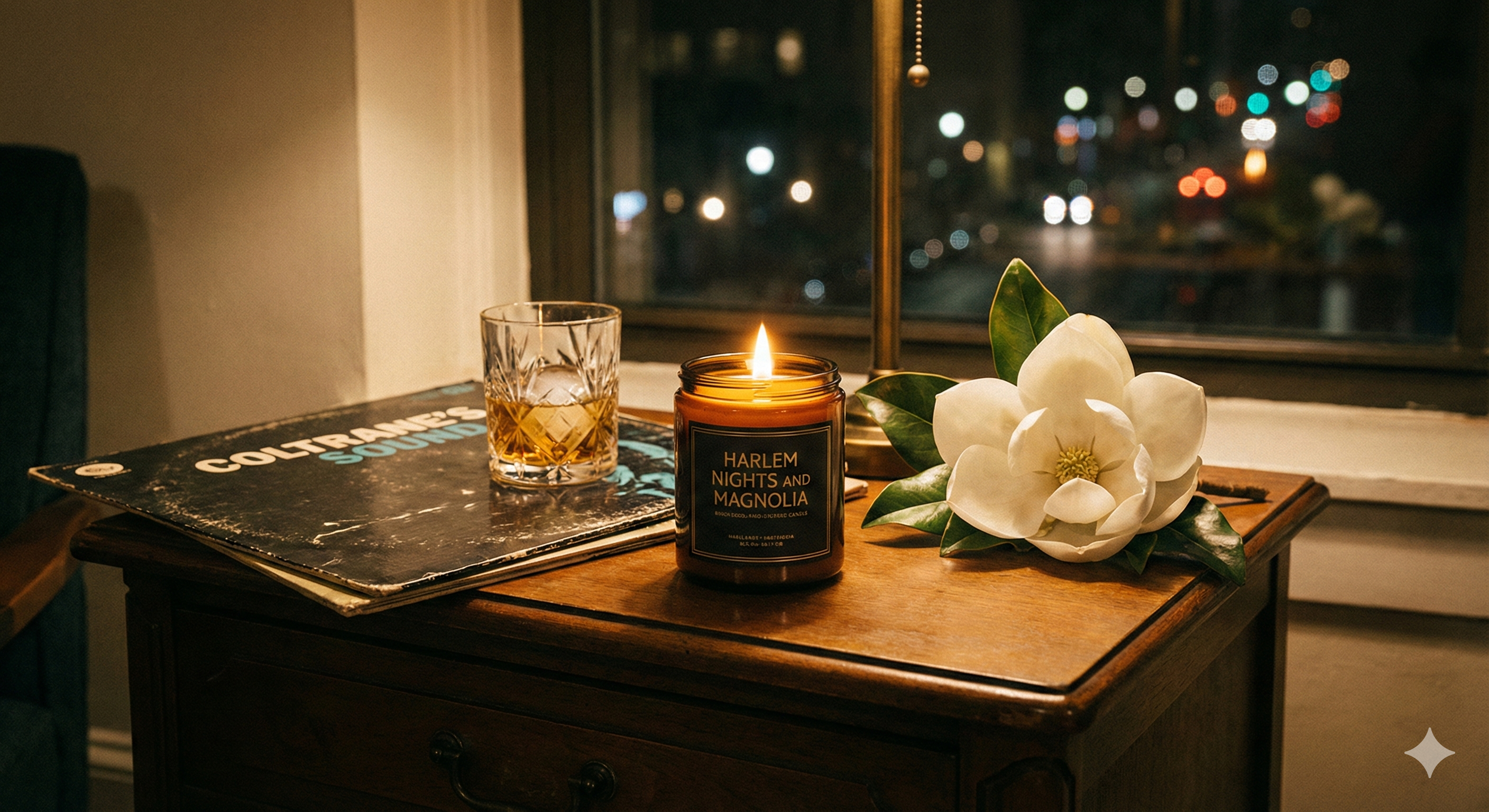 Harlem Nights and Magnolia Scented Candle