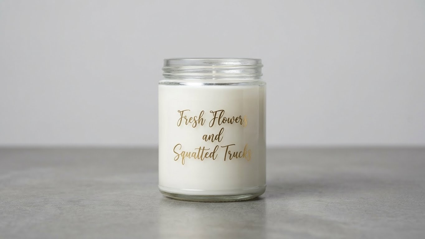 Fresh Flowers and Squatted Trucks Scented Candle