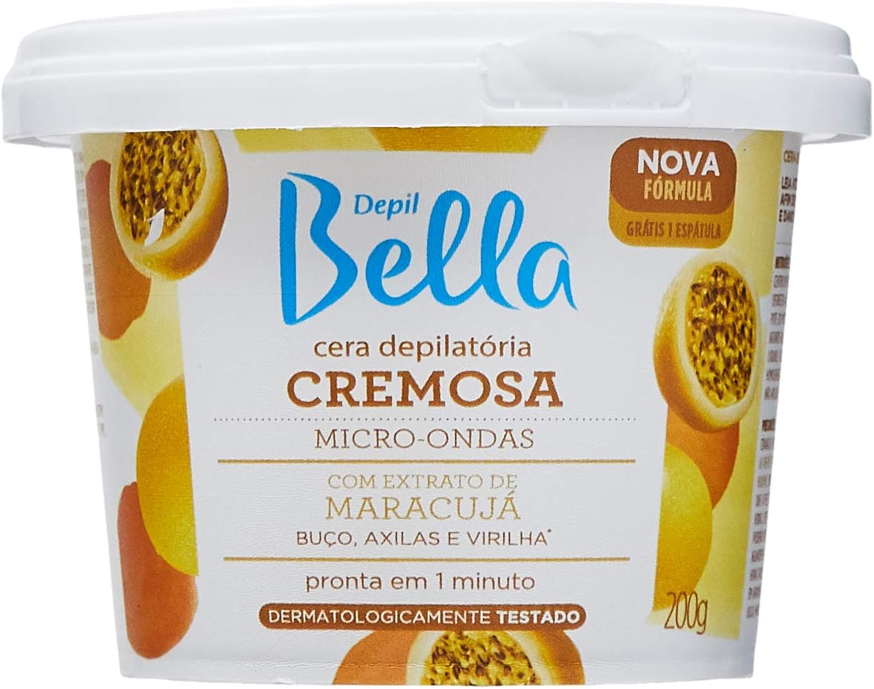 Cera Depilatória Cremosa Depil Bella Maracujá - 200g