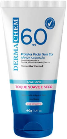 Protetor Solar Facial Derma Chem FPS 60 - 40G