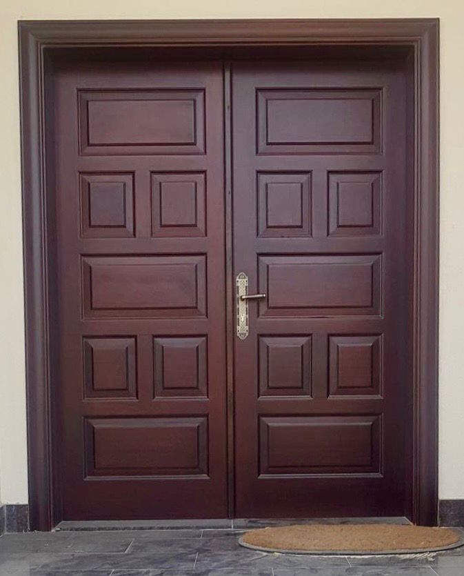 Elegant Wooden Double Door