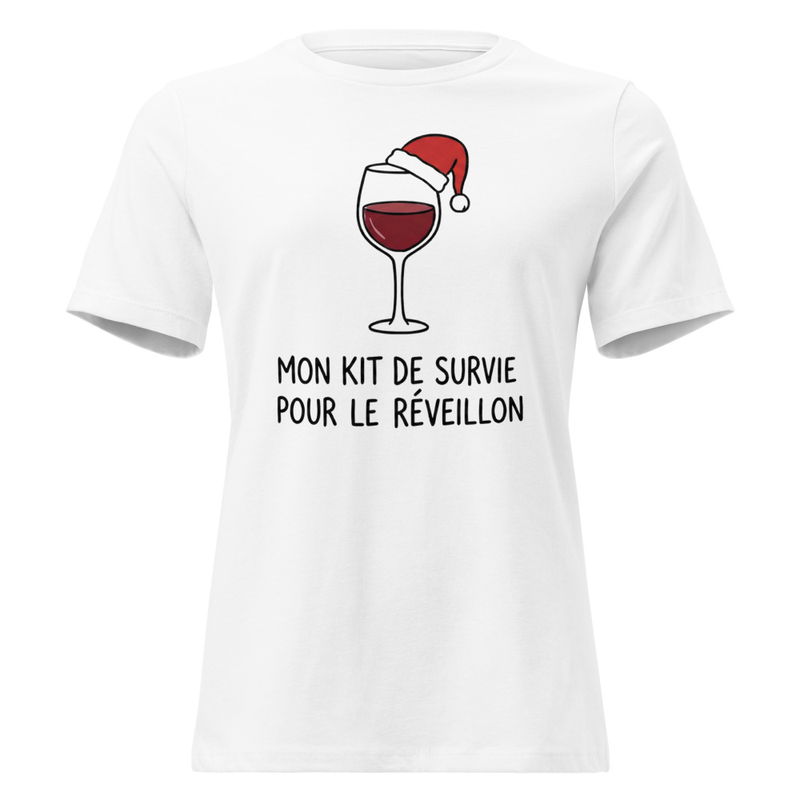 T-shirt « Kit de survie réveillon »