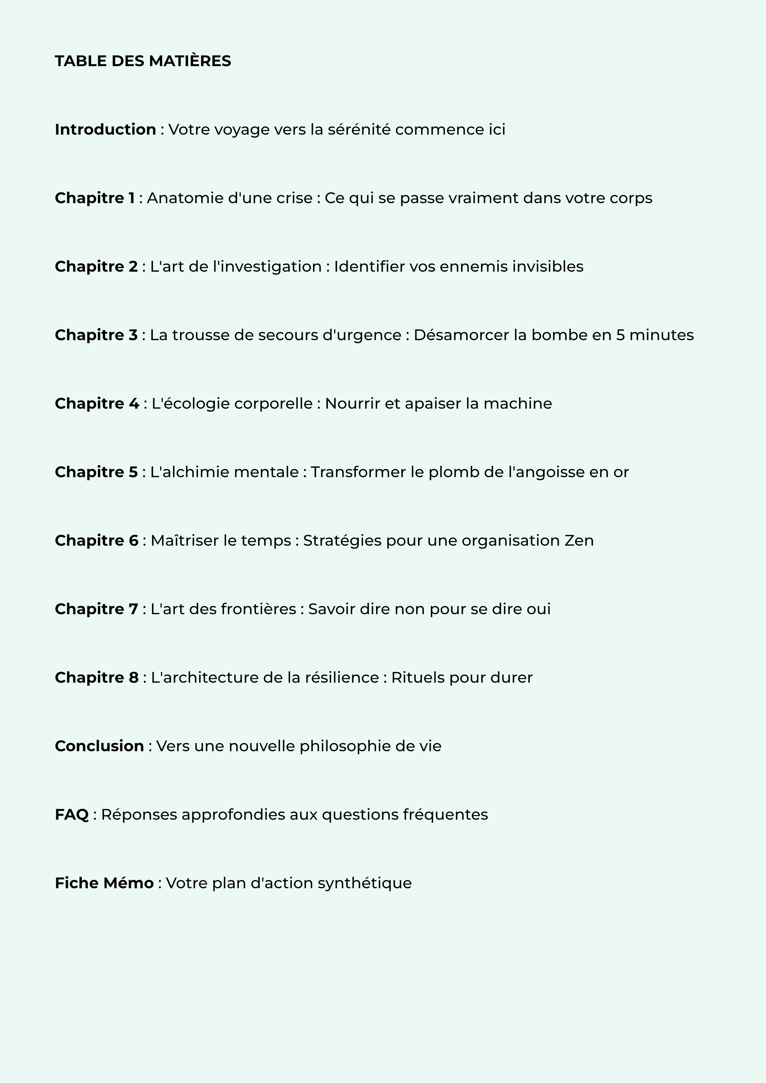 Domptez votre stress