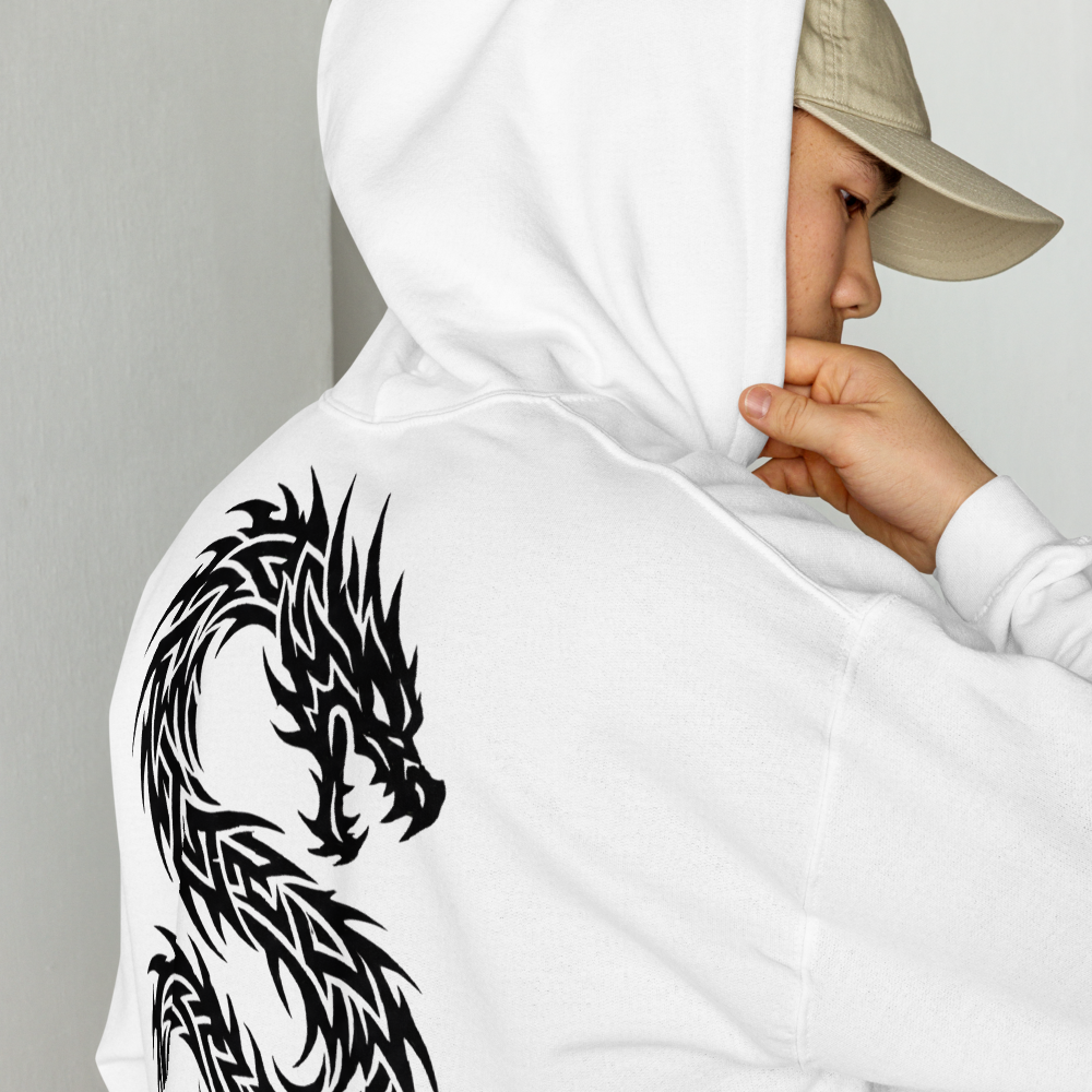 Sweat à capuche dragon