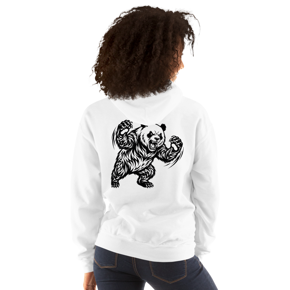 Sweat à capuche Panda féroce