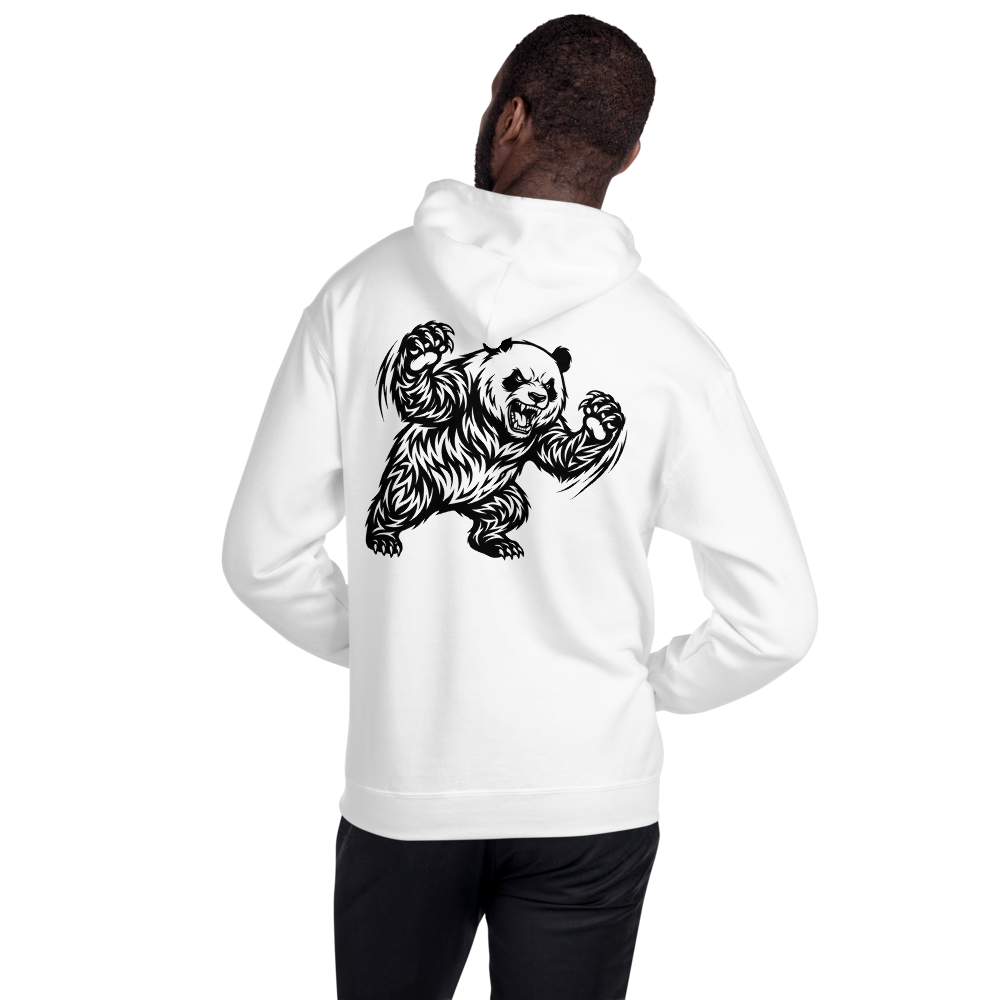 Sweat à capuche Panda féroce
