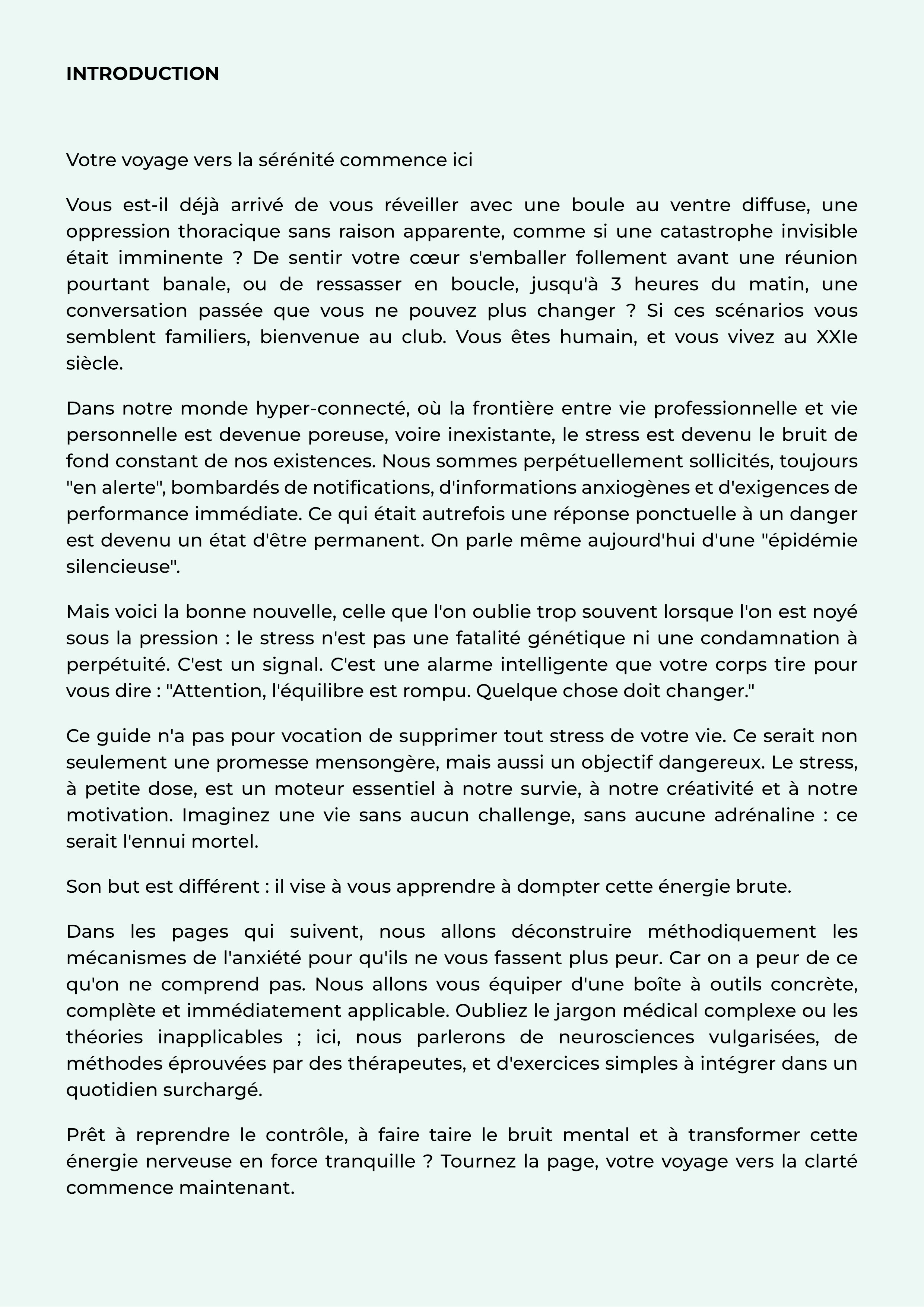 Domptez votre stress