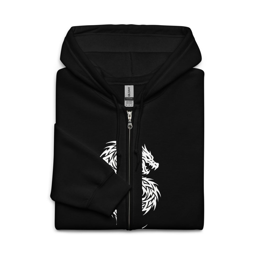 Sweat à capuche zippé dragon