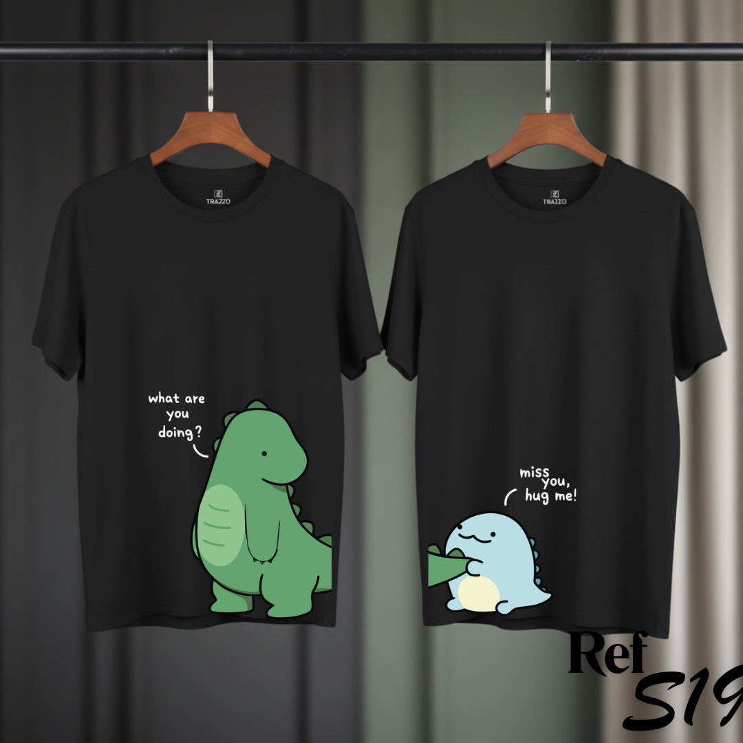 Dinosaurios Enamorados Cute Sv-Ct