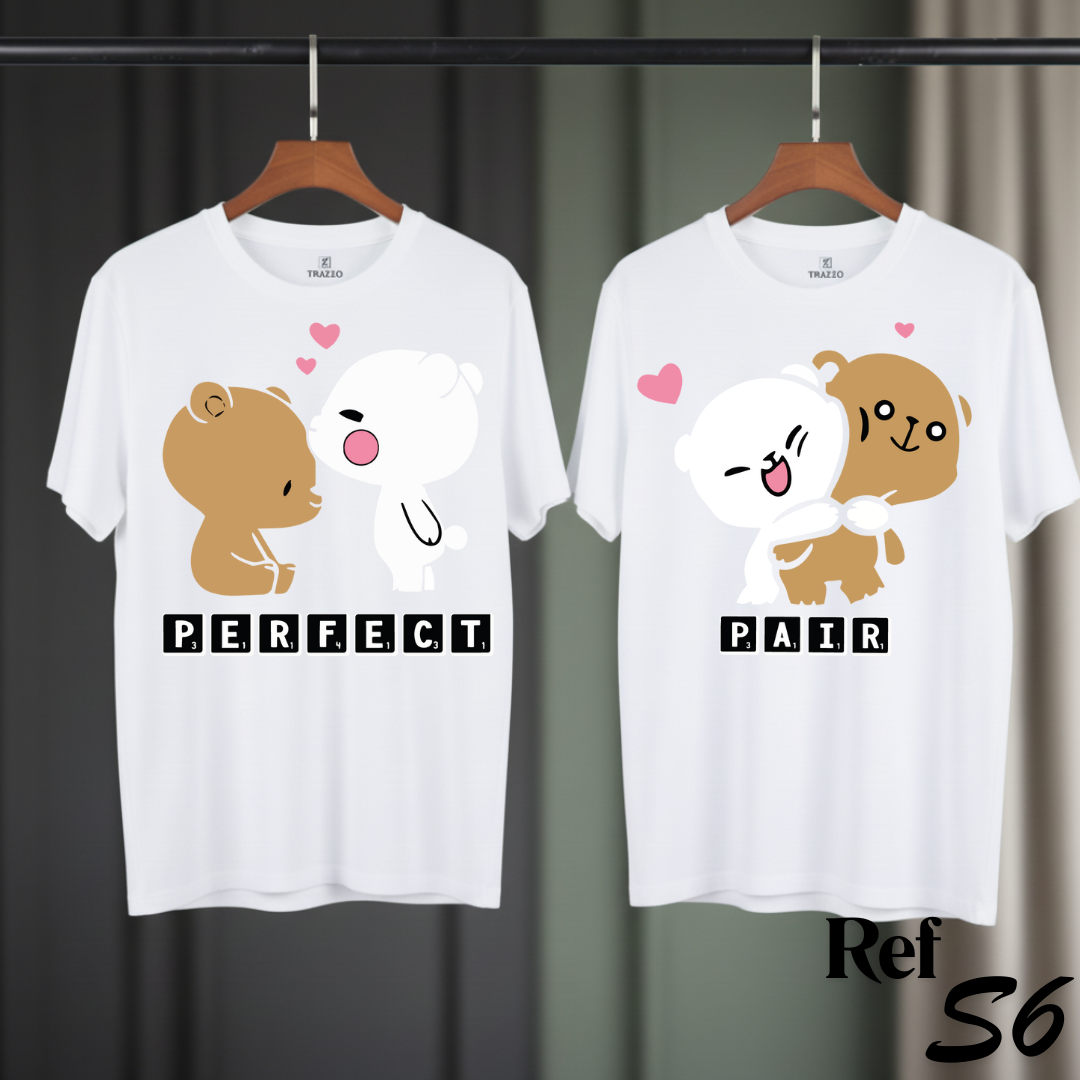 Playera para pareja con ositos
