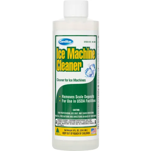 ComStar® 8 Oz. Ice Machine Cleaner, Removes Lime & Scale Deposits, For USDA Facilities - Pkg Qty 12