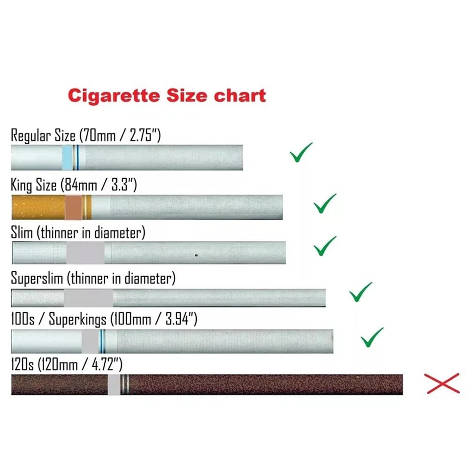 Retro Bronze Metal Cigarette Case King Size & 20’s Slim Holder Box