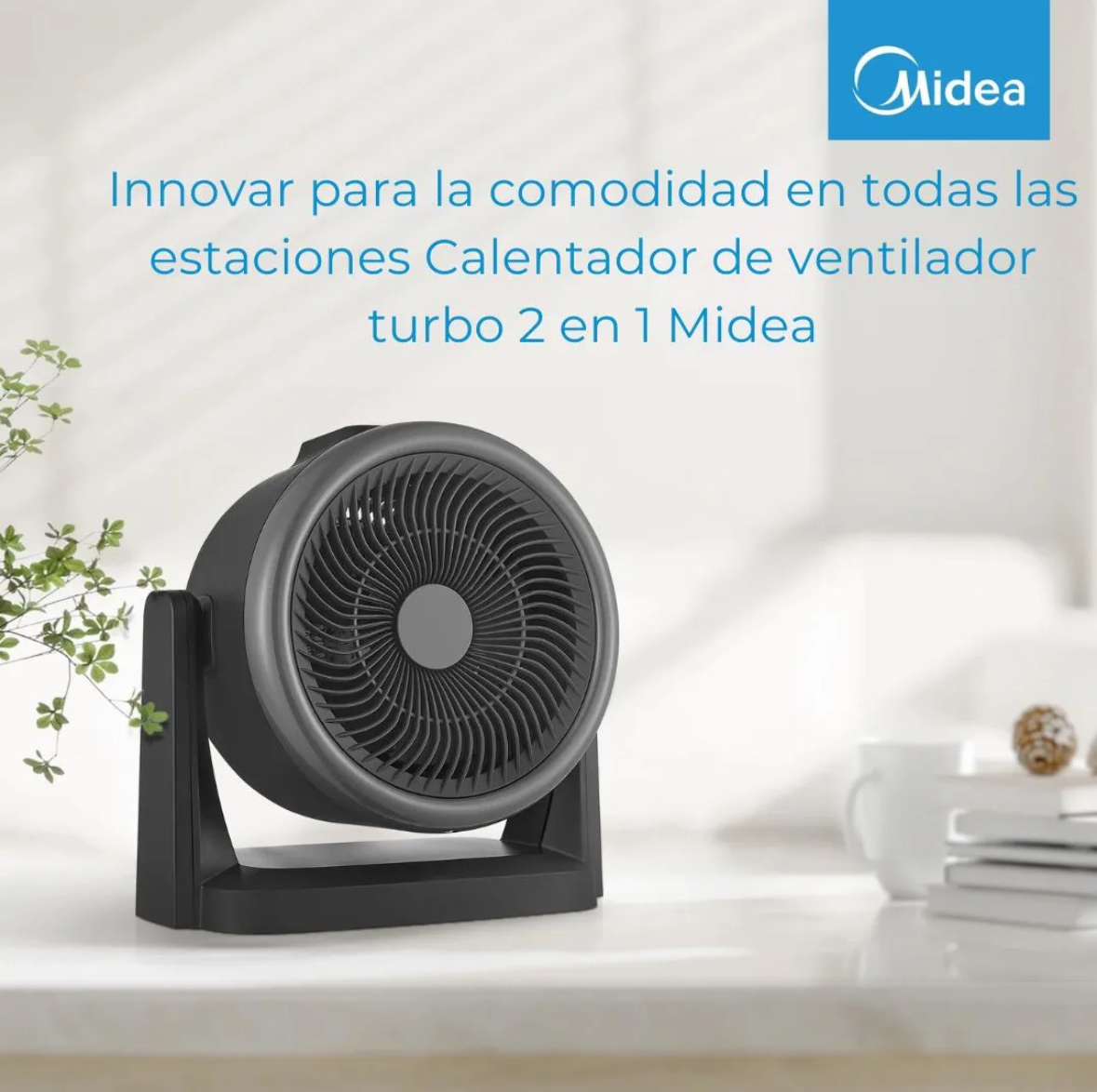Calefactor/ Ventilador Midea turbo 