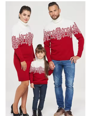 Family Matching Christmas Sweater Set