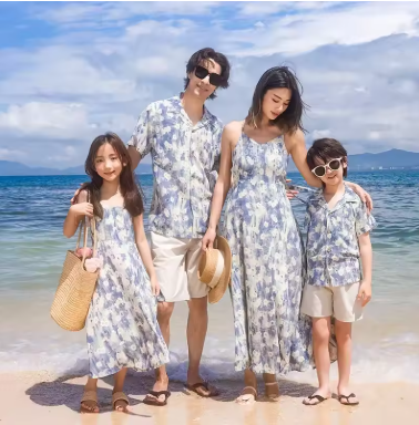 Family Beach Matching Outfits