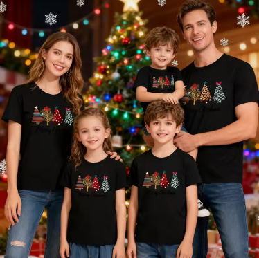 Family Christmas Tree Matching T-Shirts