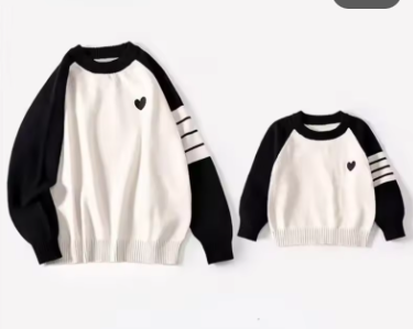 Matching Heart Sweater Set