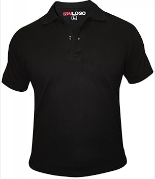 Black Plain Polo Shirt