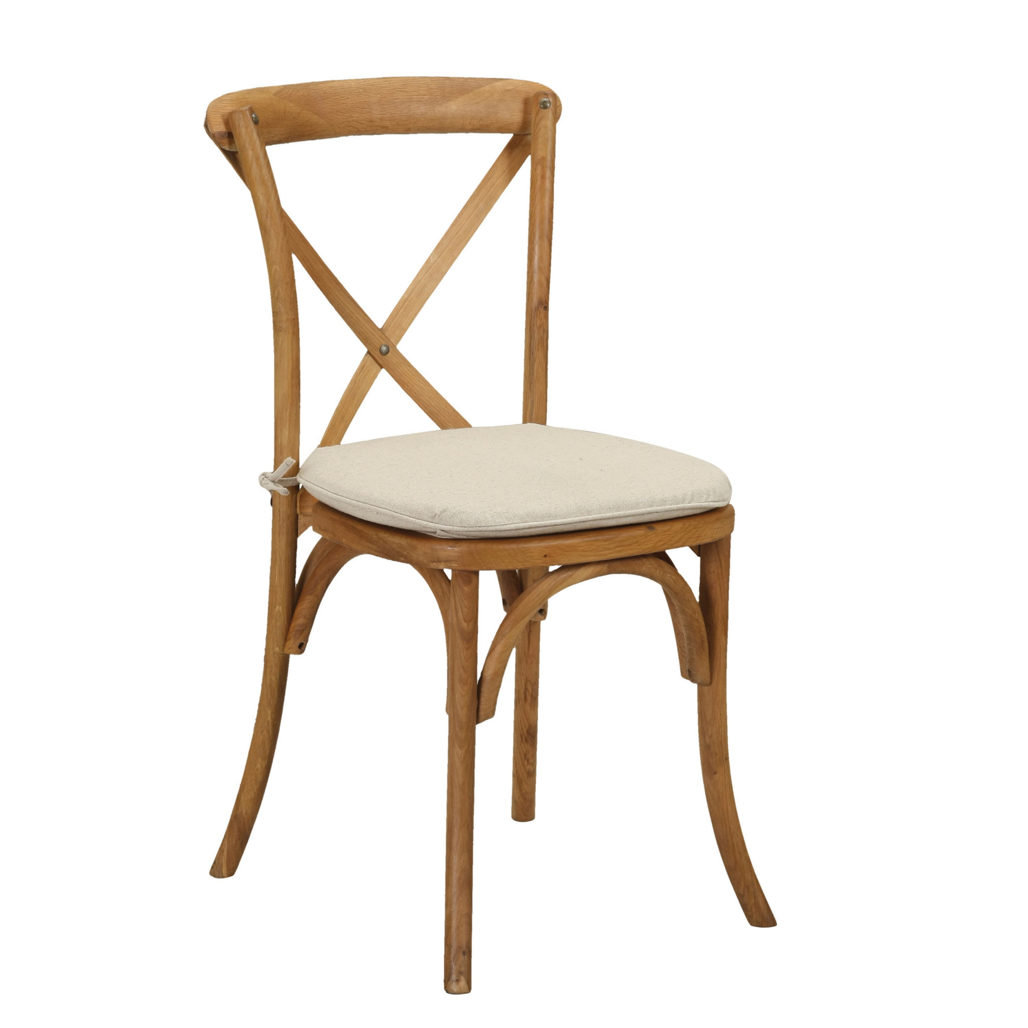 Cross Back Wooden Chair