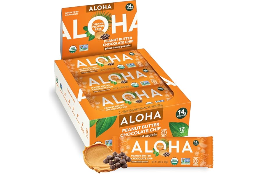 ALOHA Peanut Butter Chocolate Chip Protein Bar