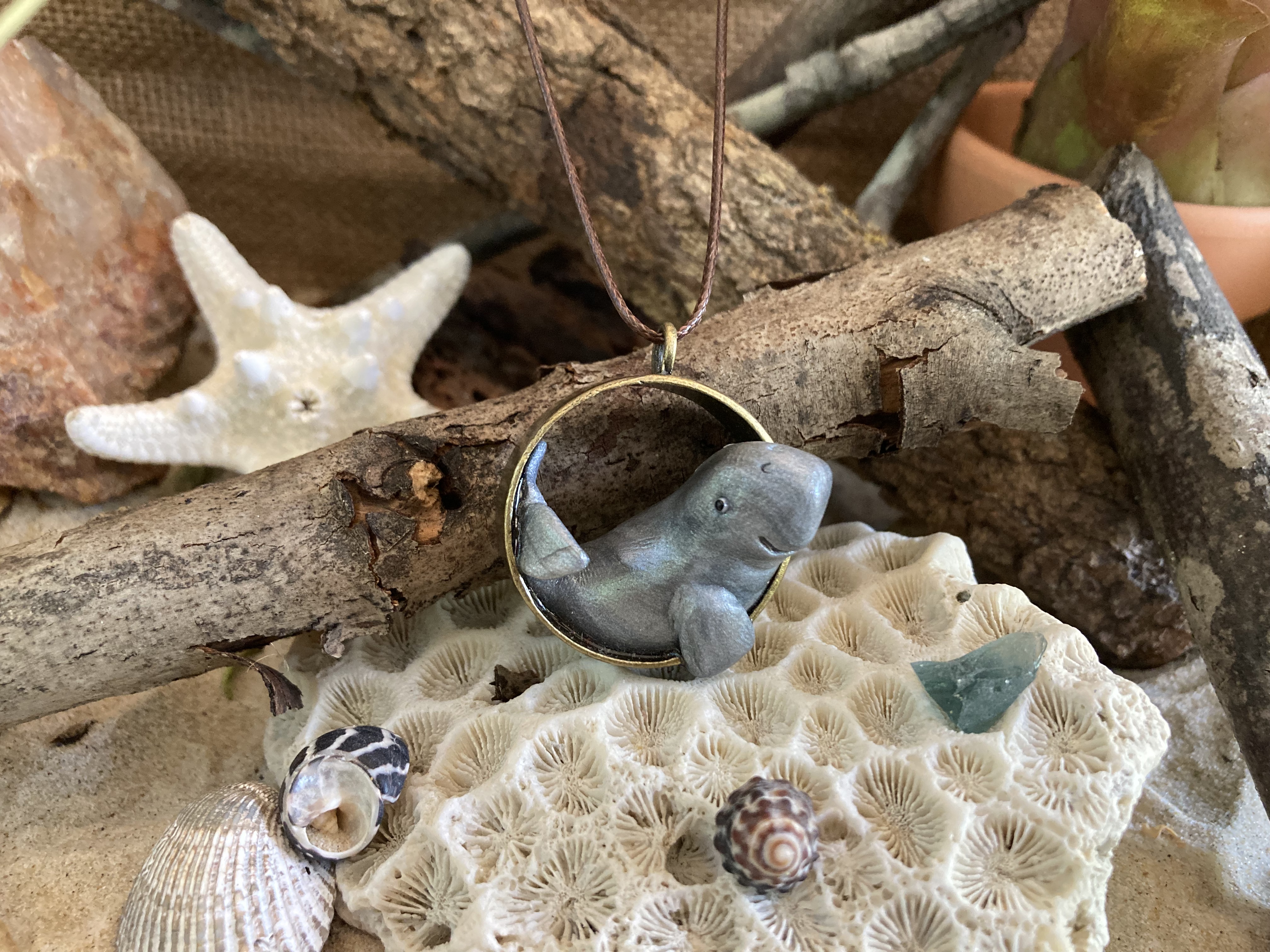 Dugong Pendant Necklace