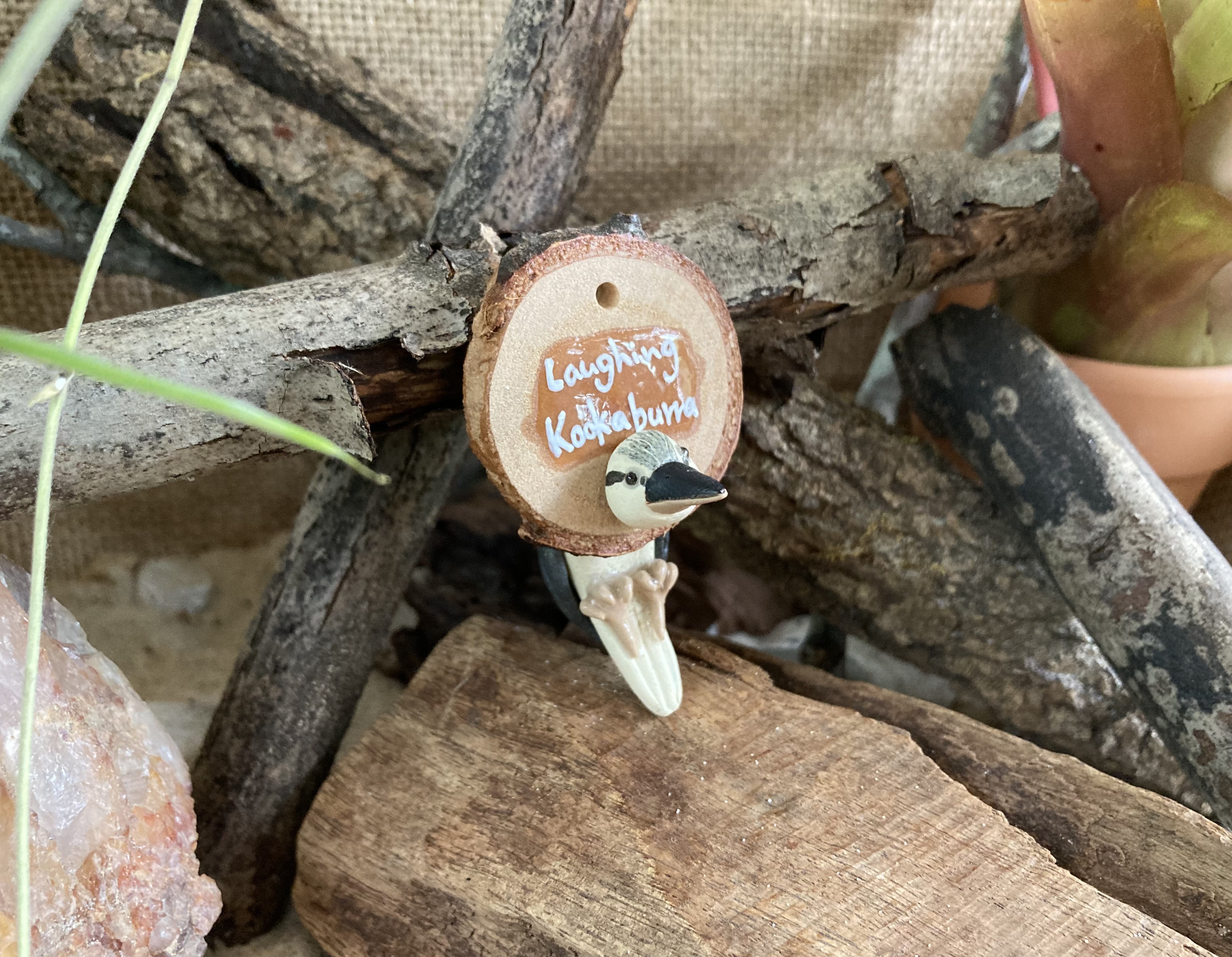 Laughing Kookaburra Head Stud and Body Catch