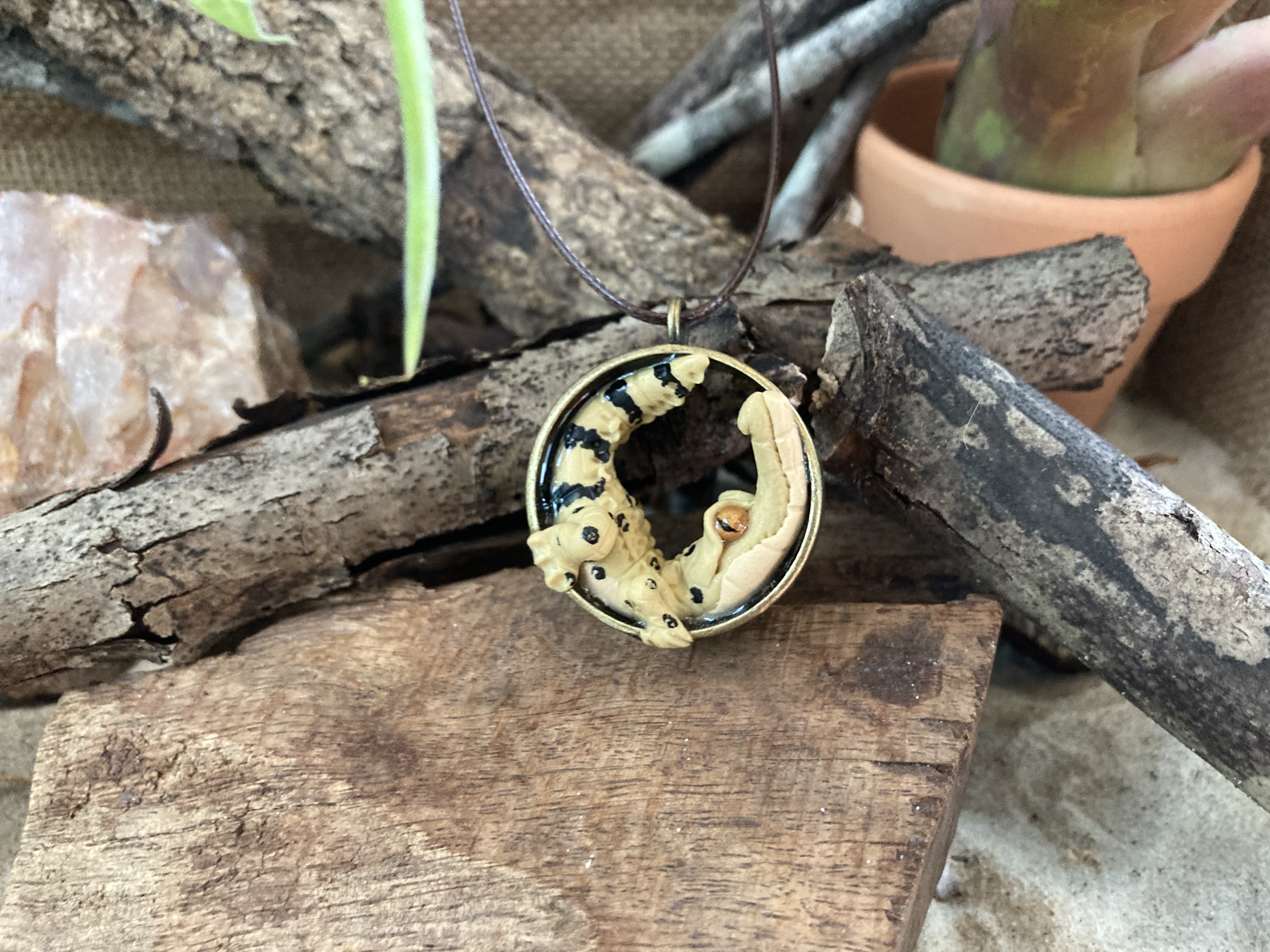 Freshwater Crocodile Pendant Necklace