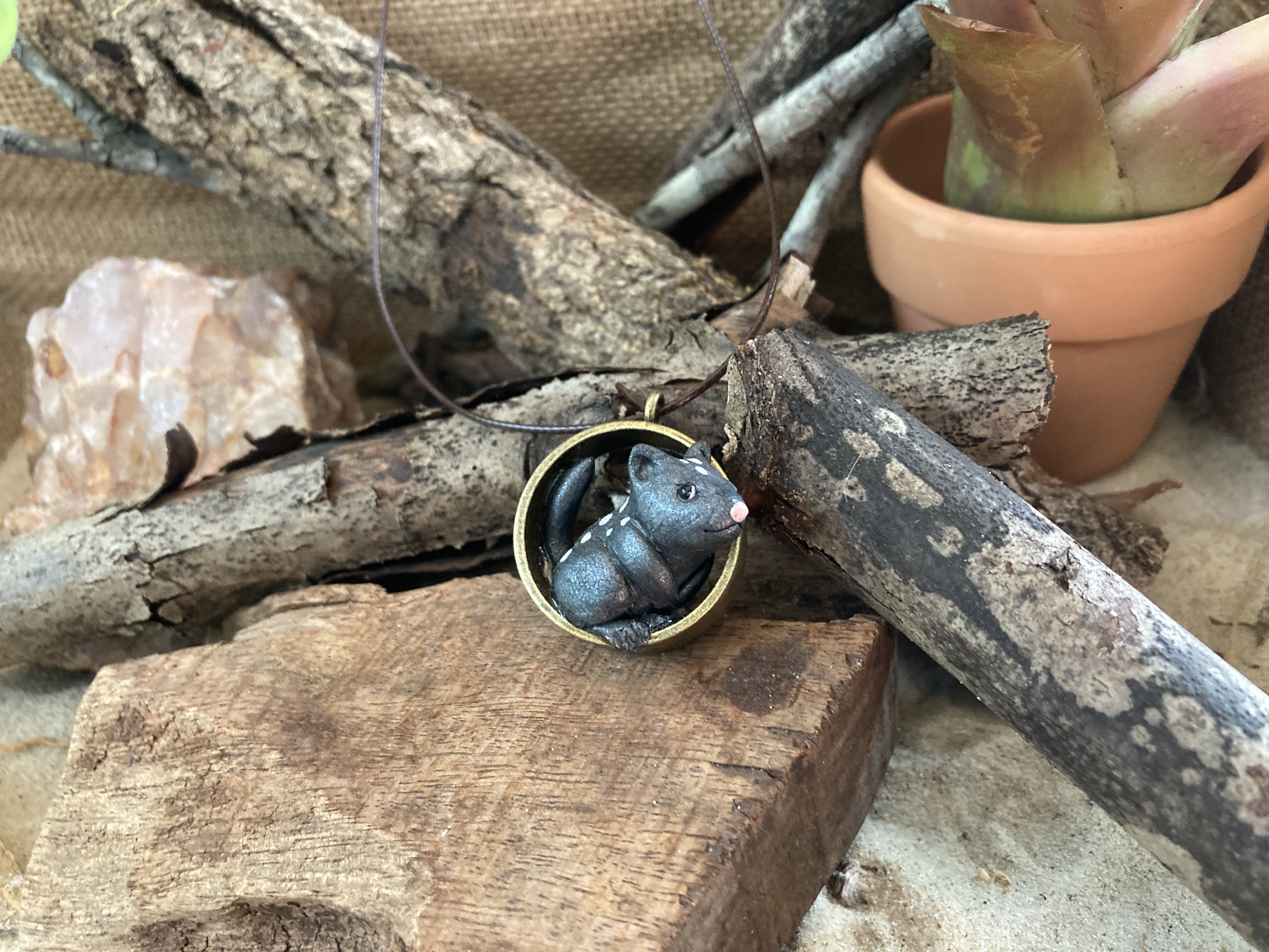 Eastern Quoll Pendant Necklace