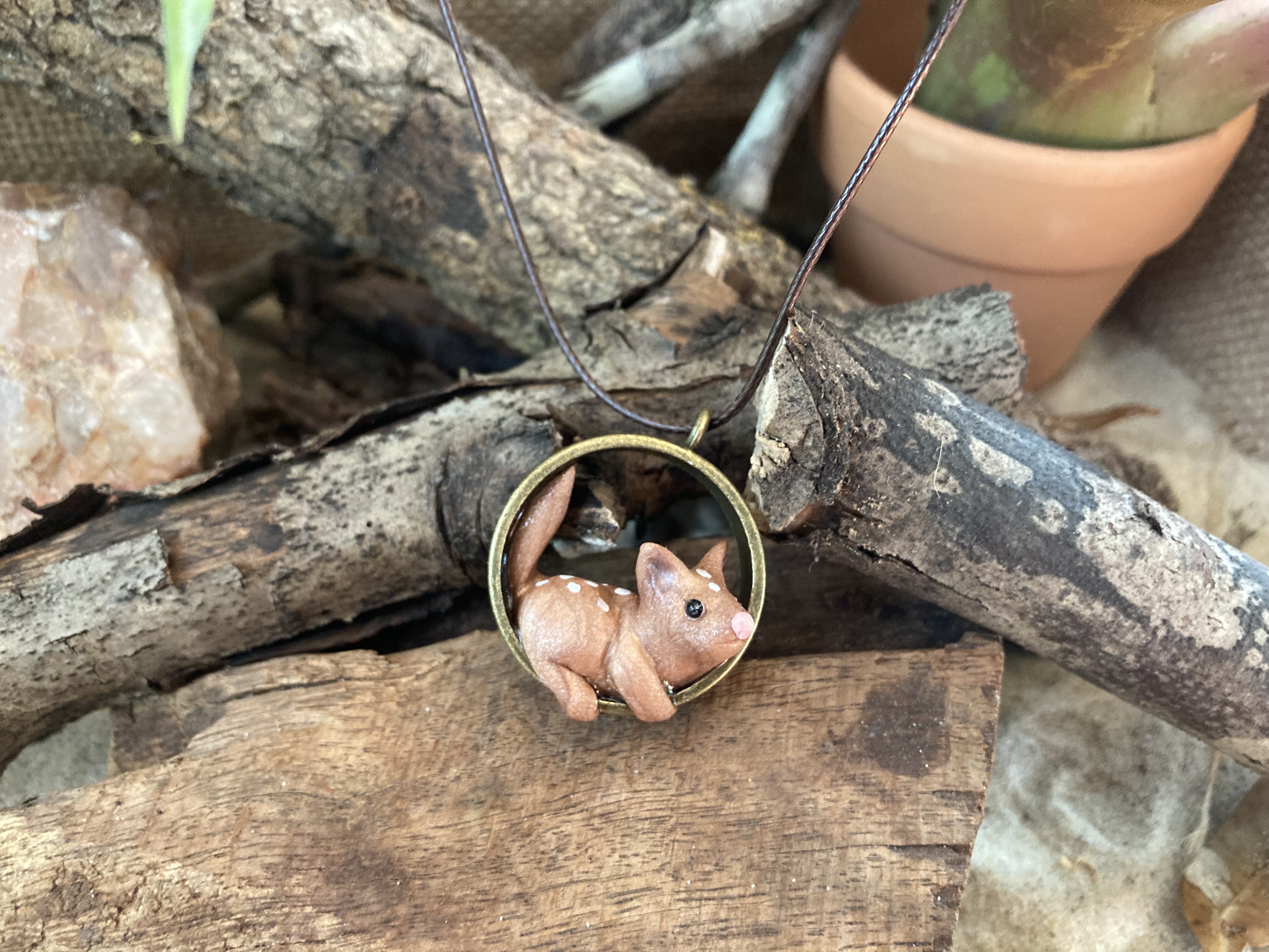 Northern Quoll Pendant Necklace