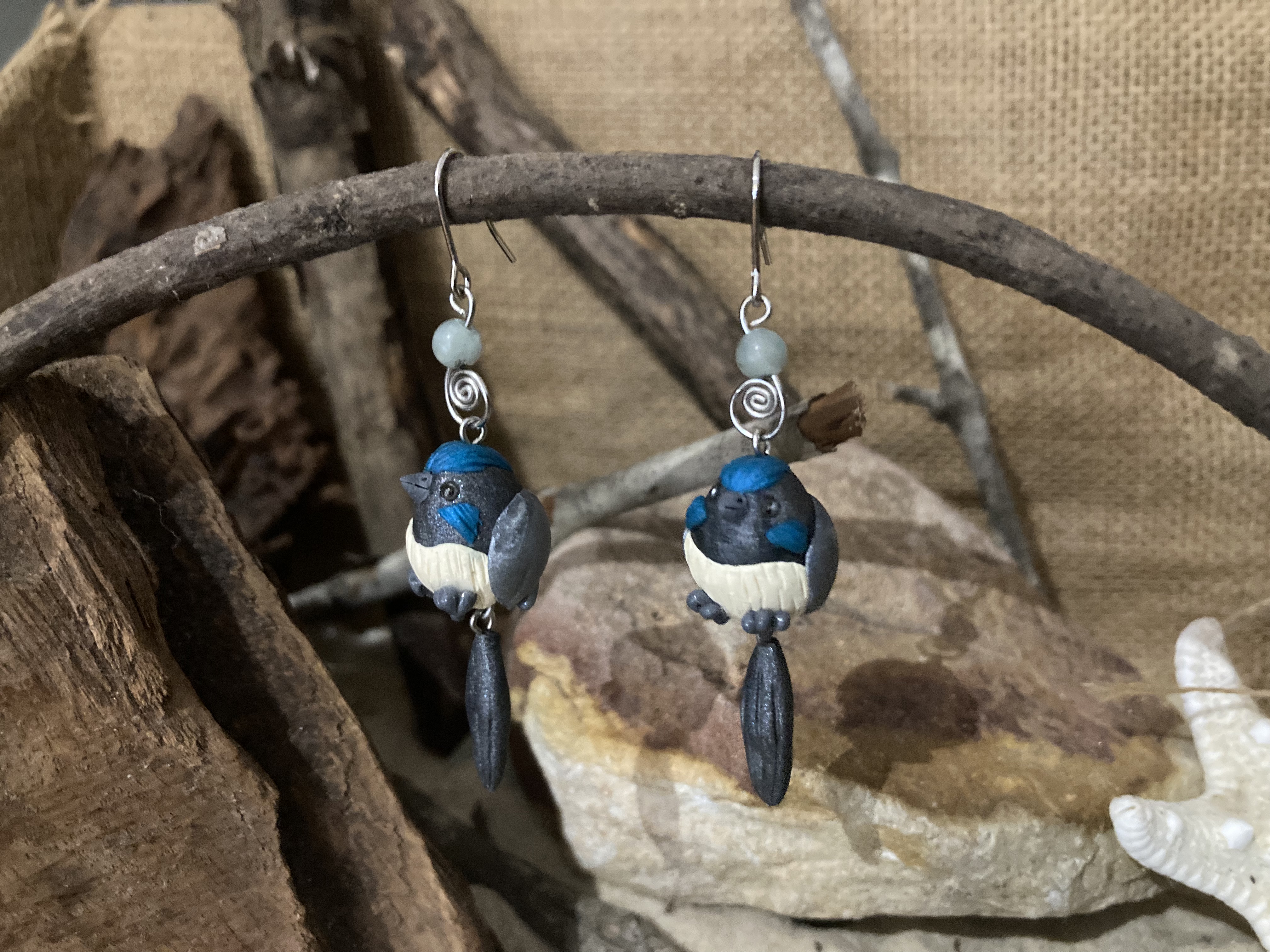 Fairy Wren Earrings
