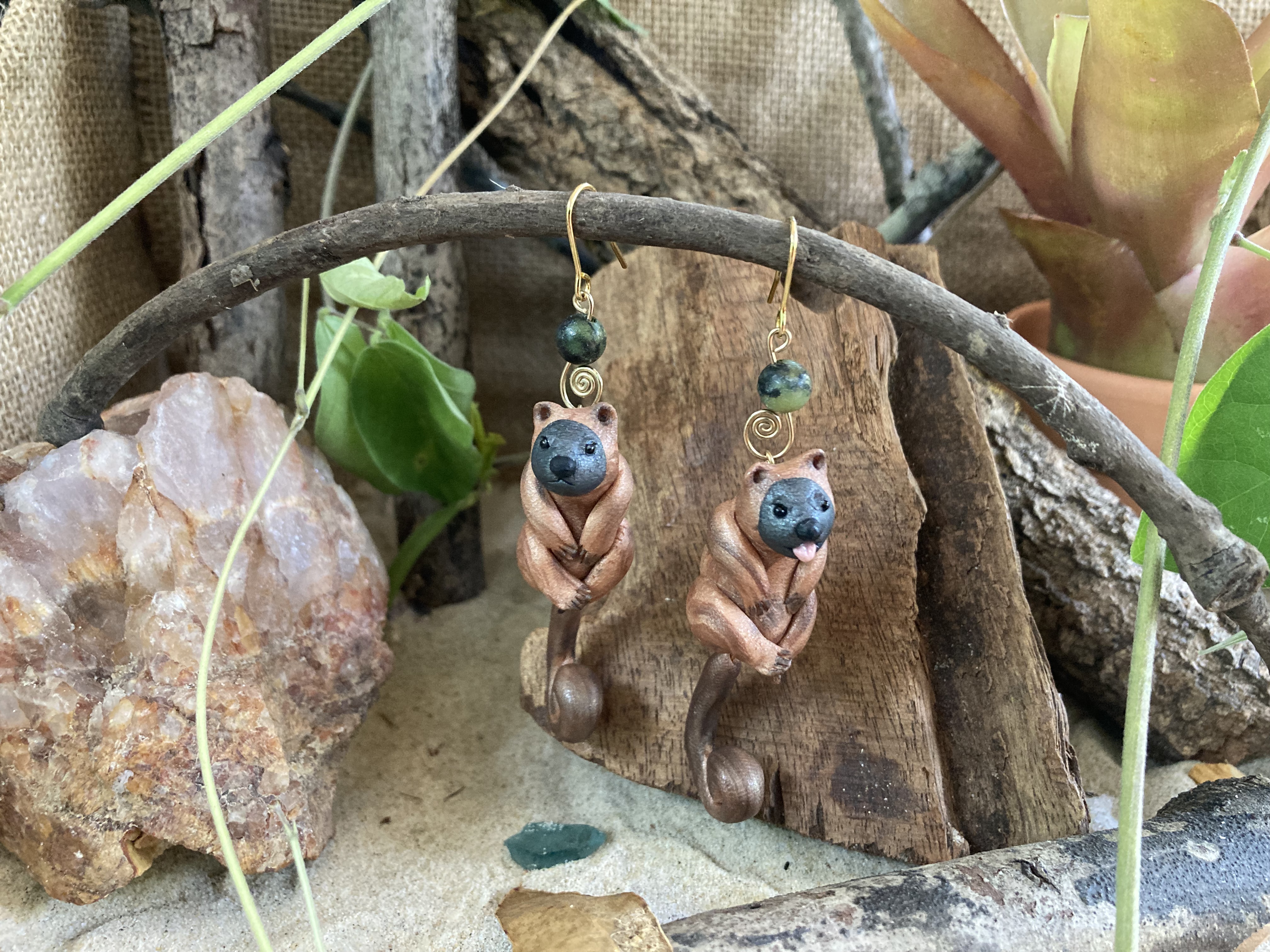 Lumholtz's Tree Kangaroo Earrings