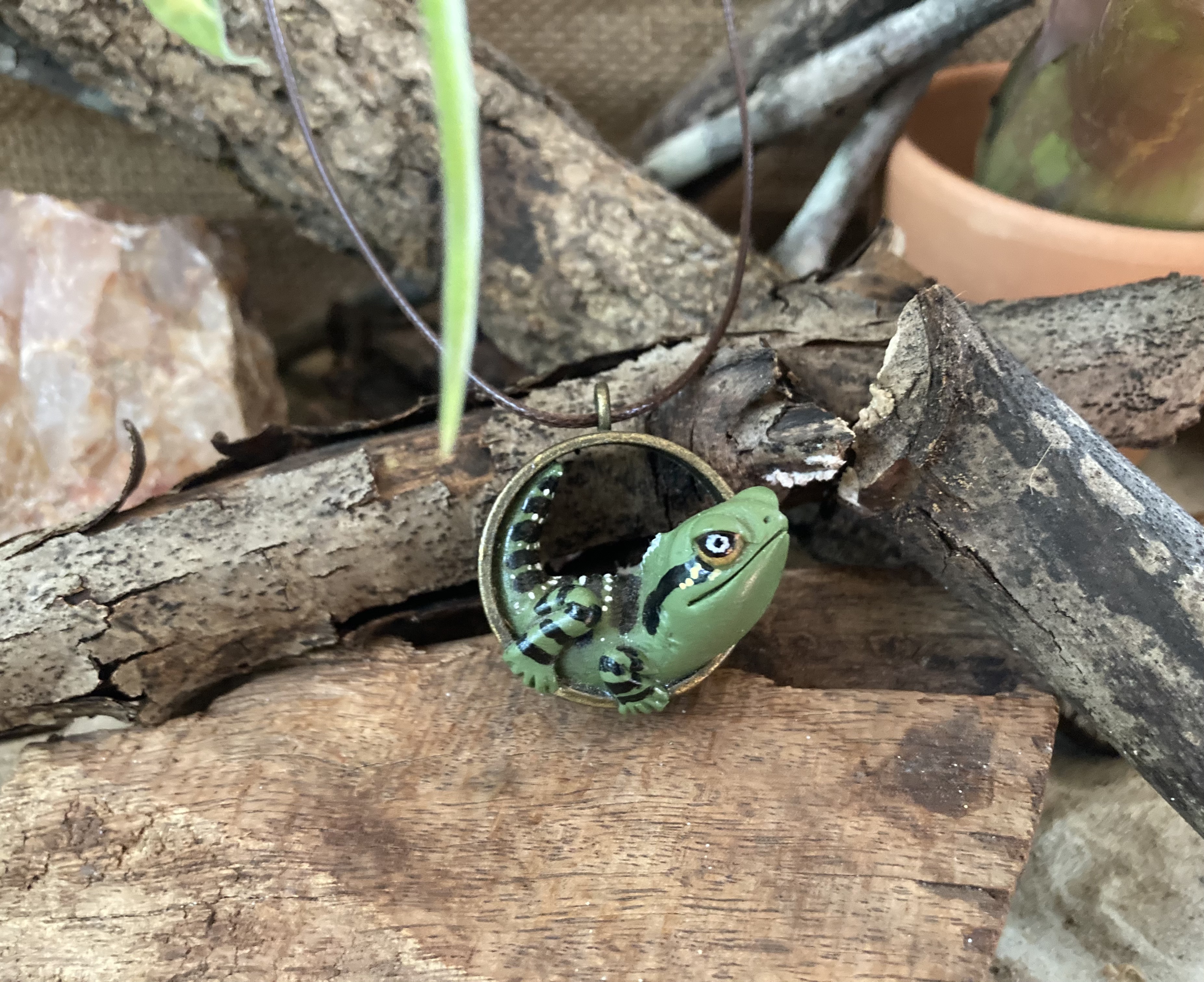 Eastern Water Dragon Pendant Necklace