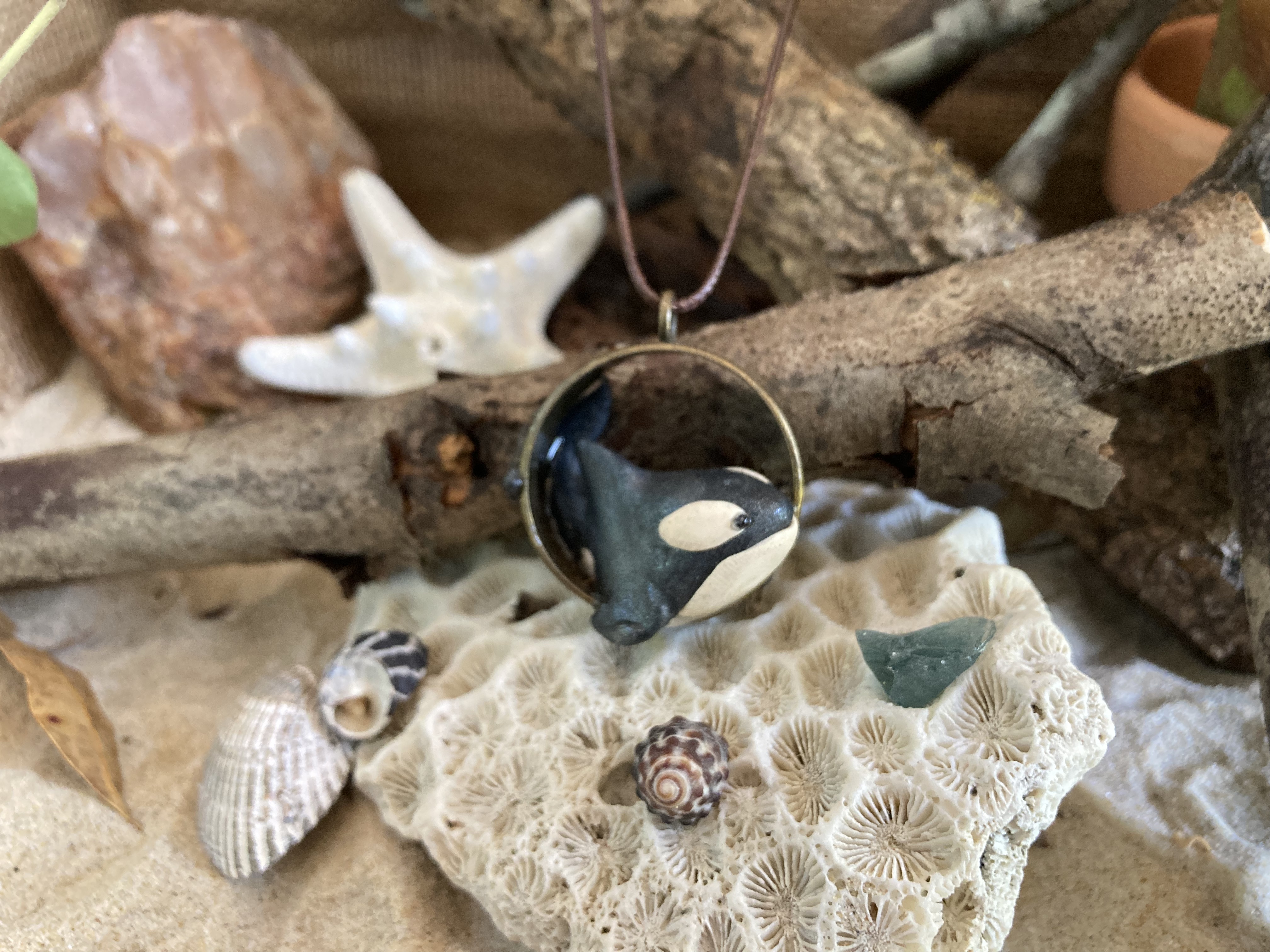 Orca Pendant Necklace