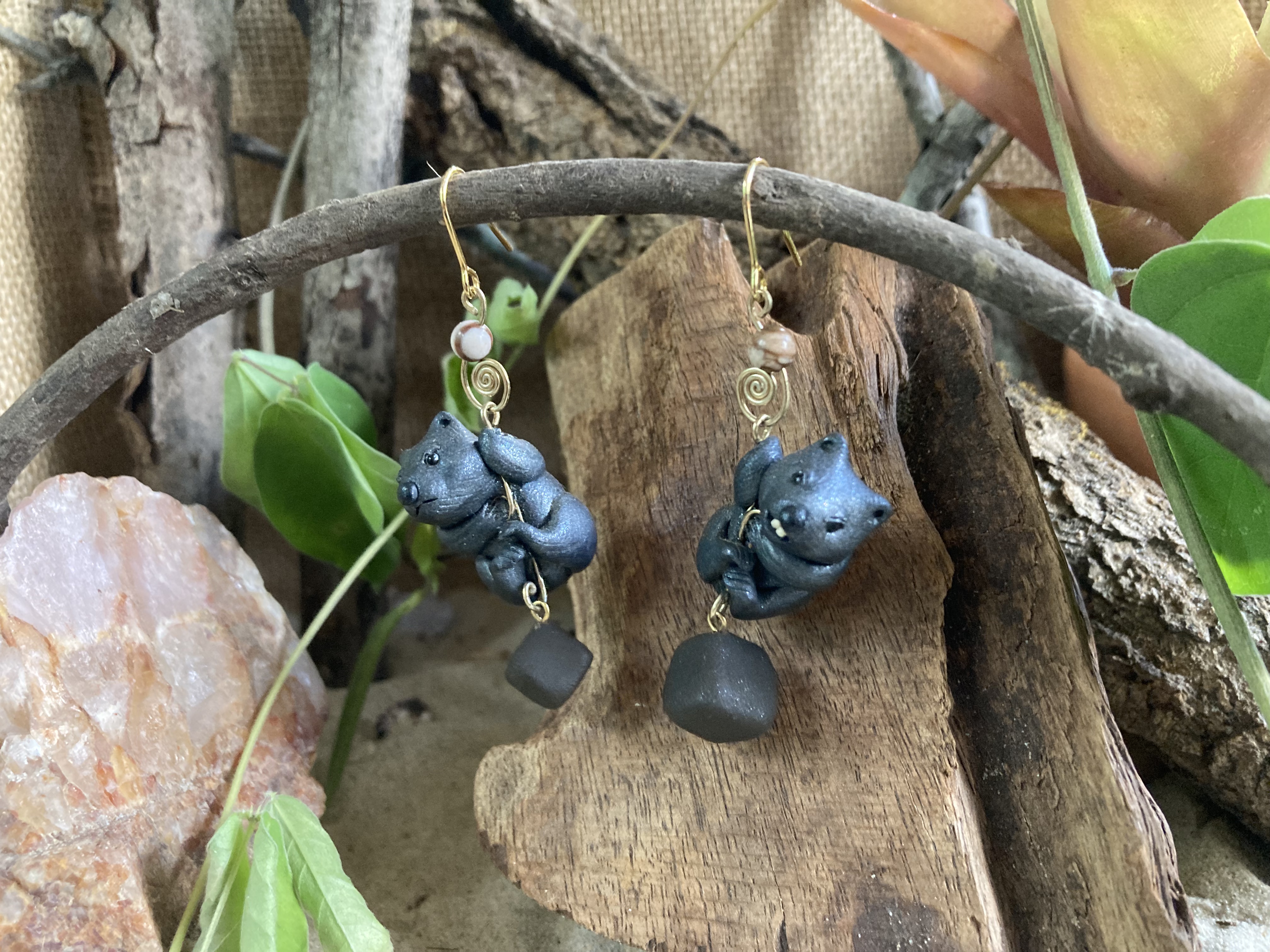 Common Wombat and Square poo Earrings