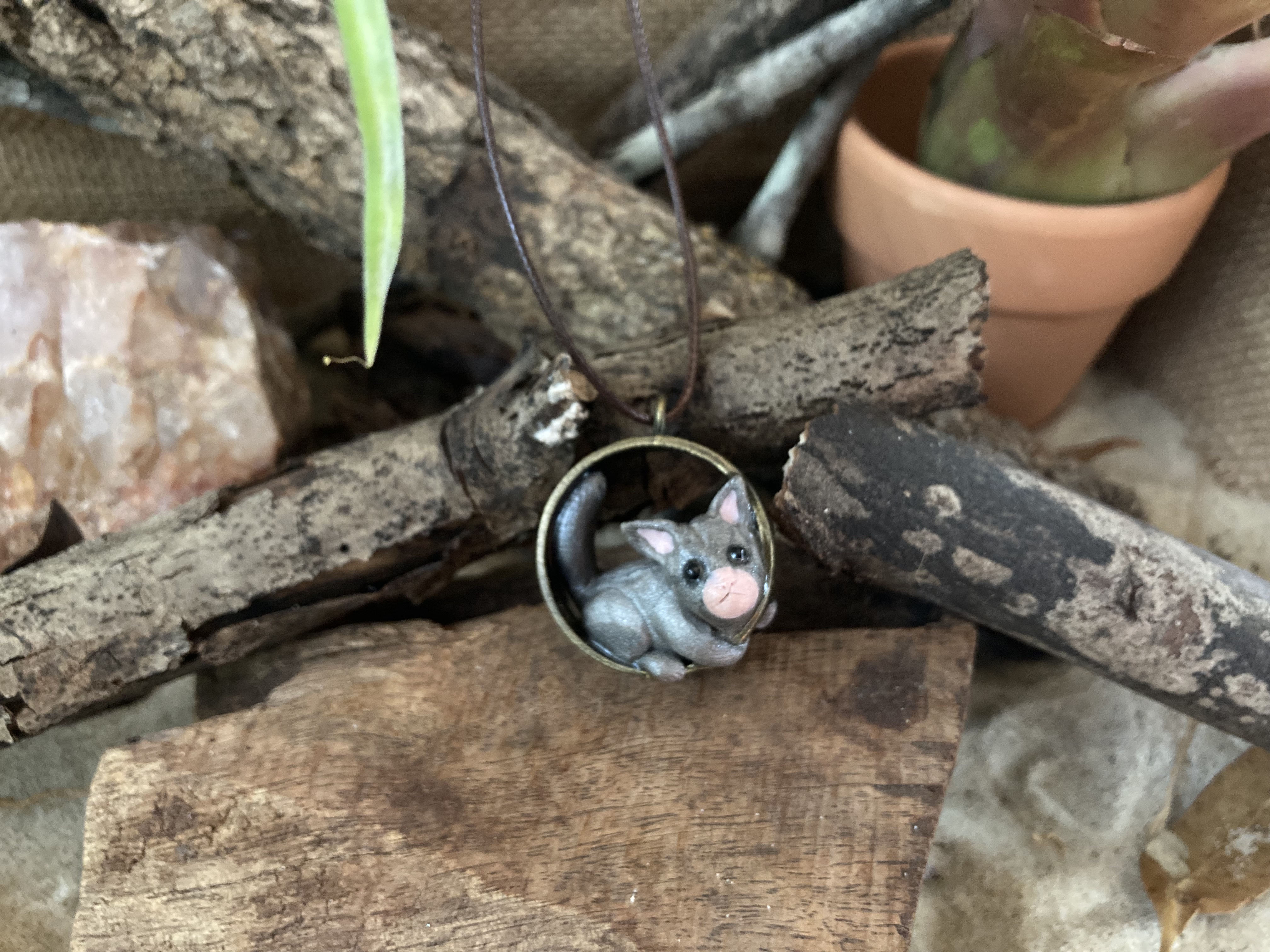 Brushtail Possum Pendant Necklace