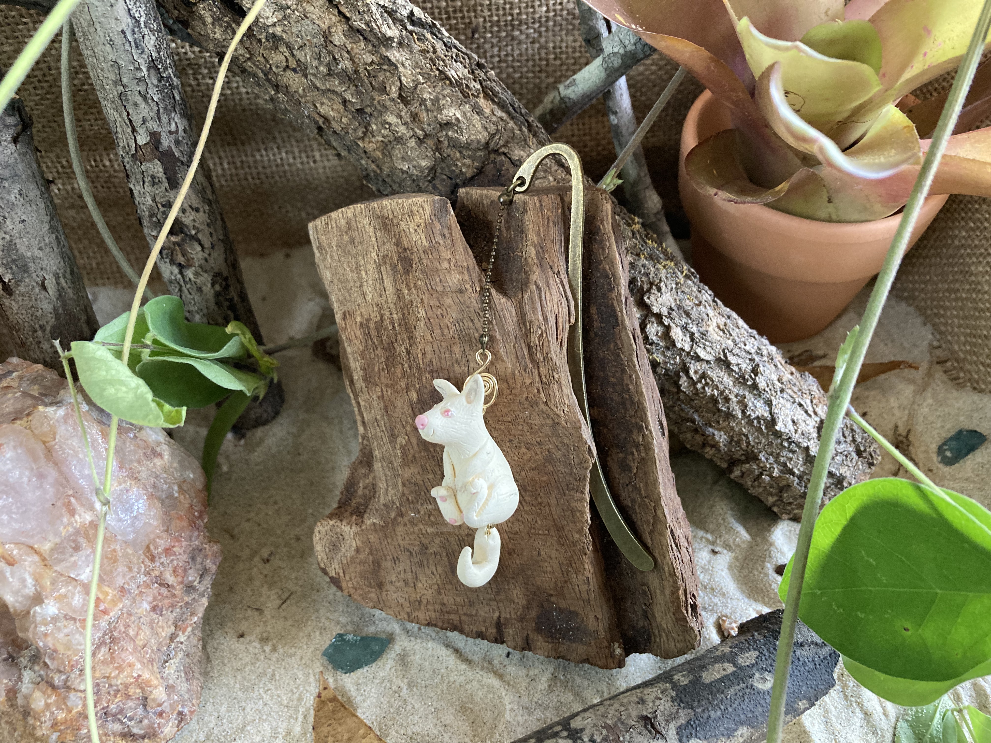 Albino Wallaby Bookmark