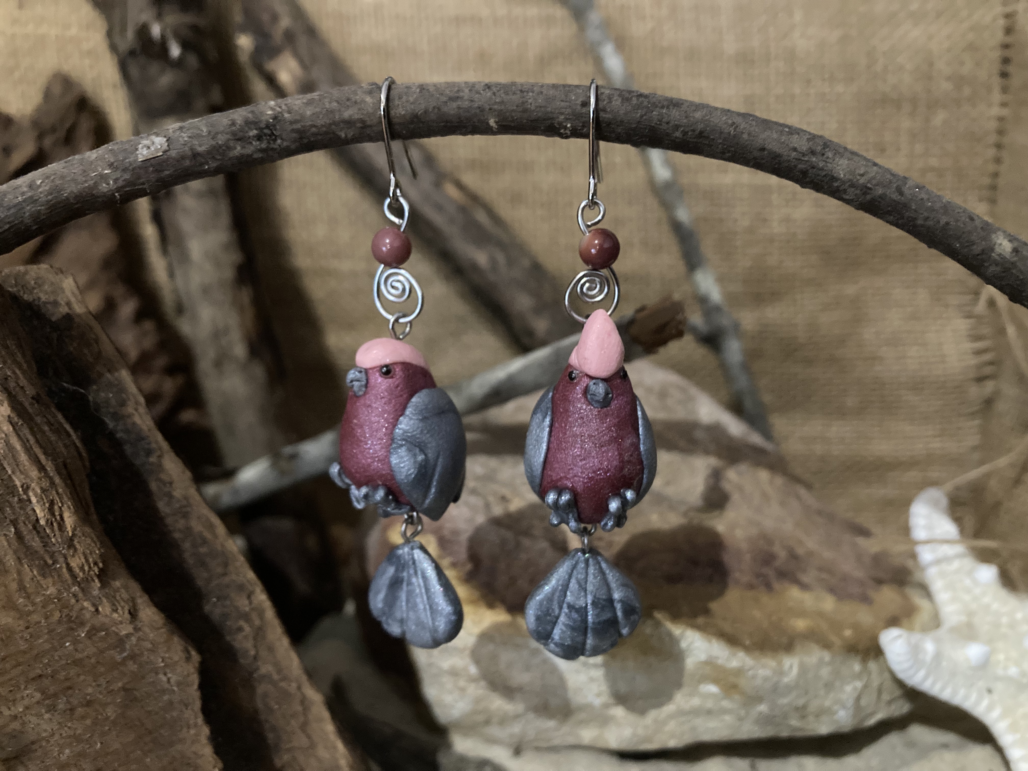 Galah Earrings