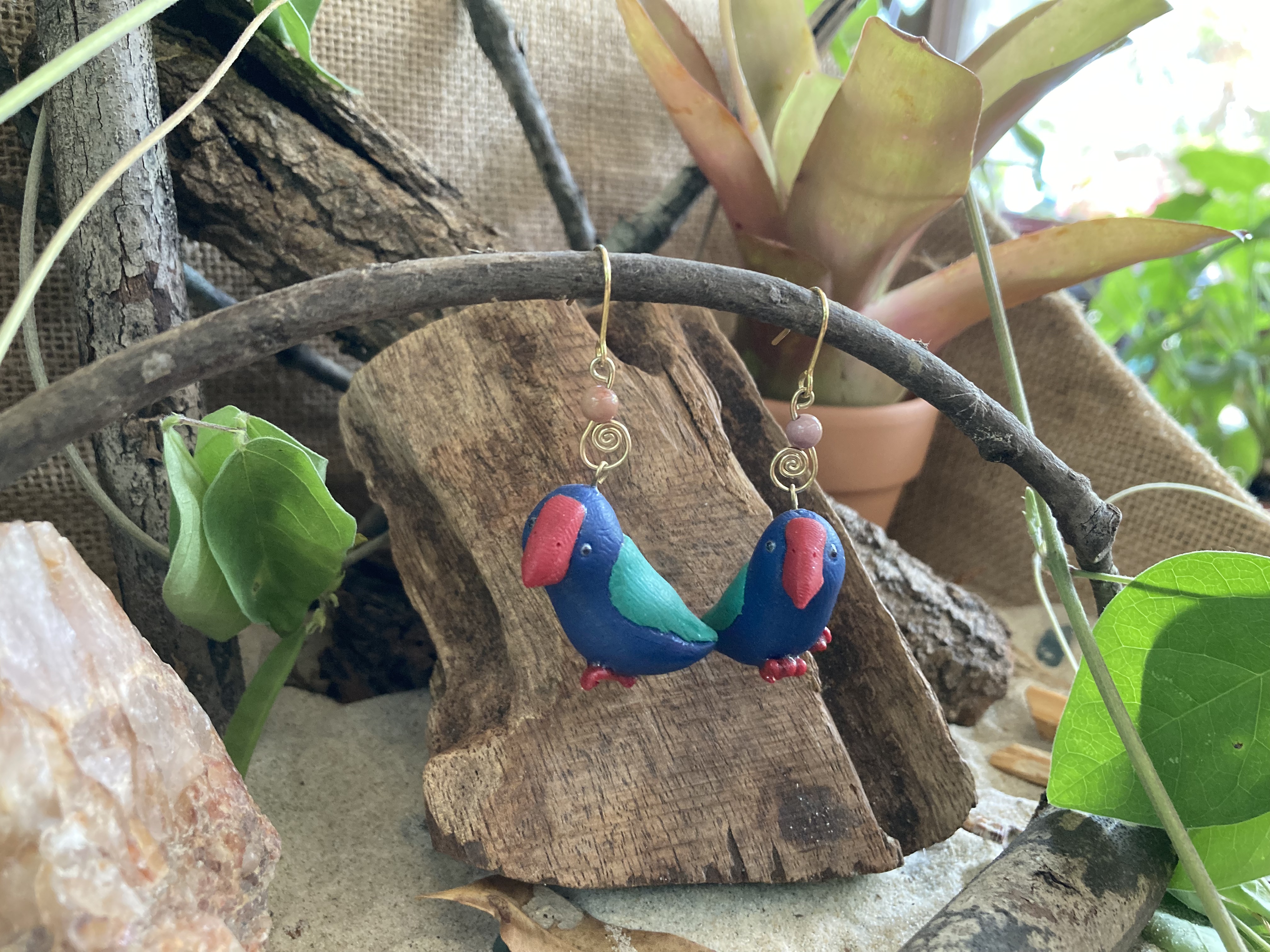 Takahe Earrings