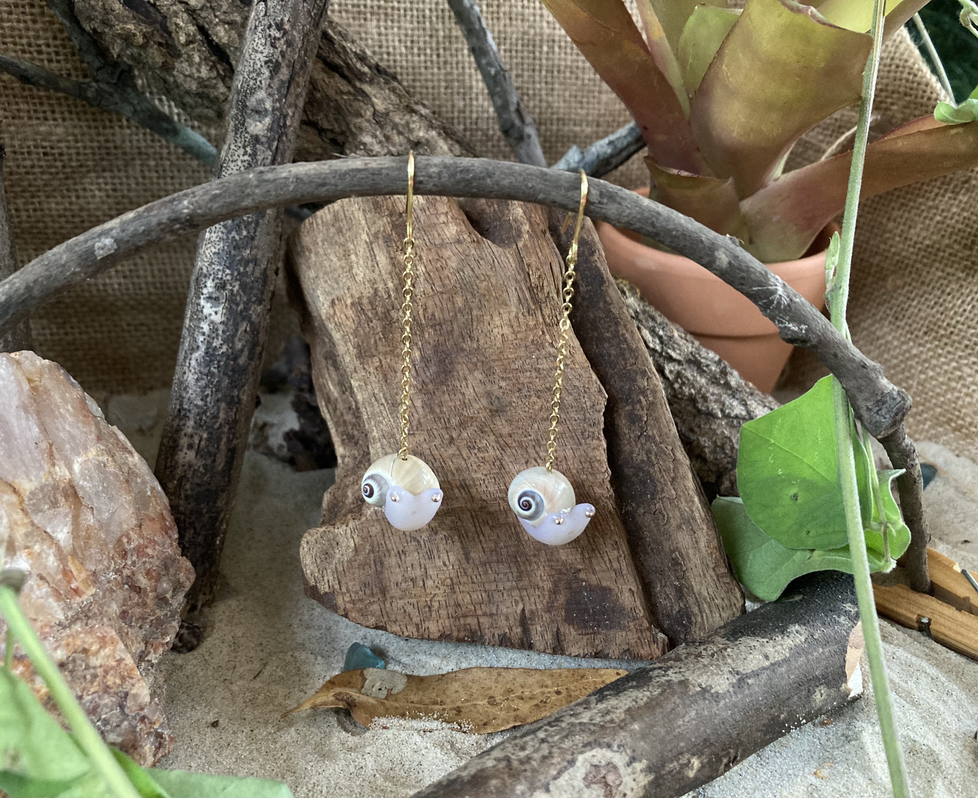 Snail Dangle Earrings