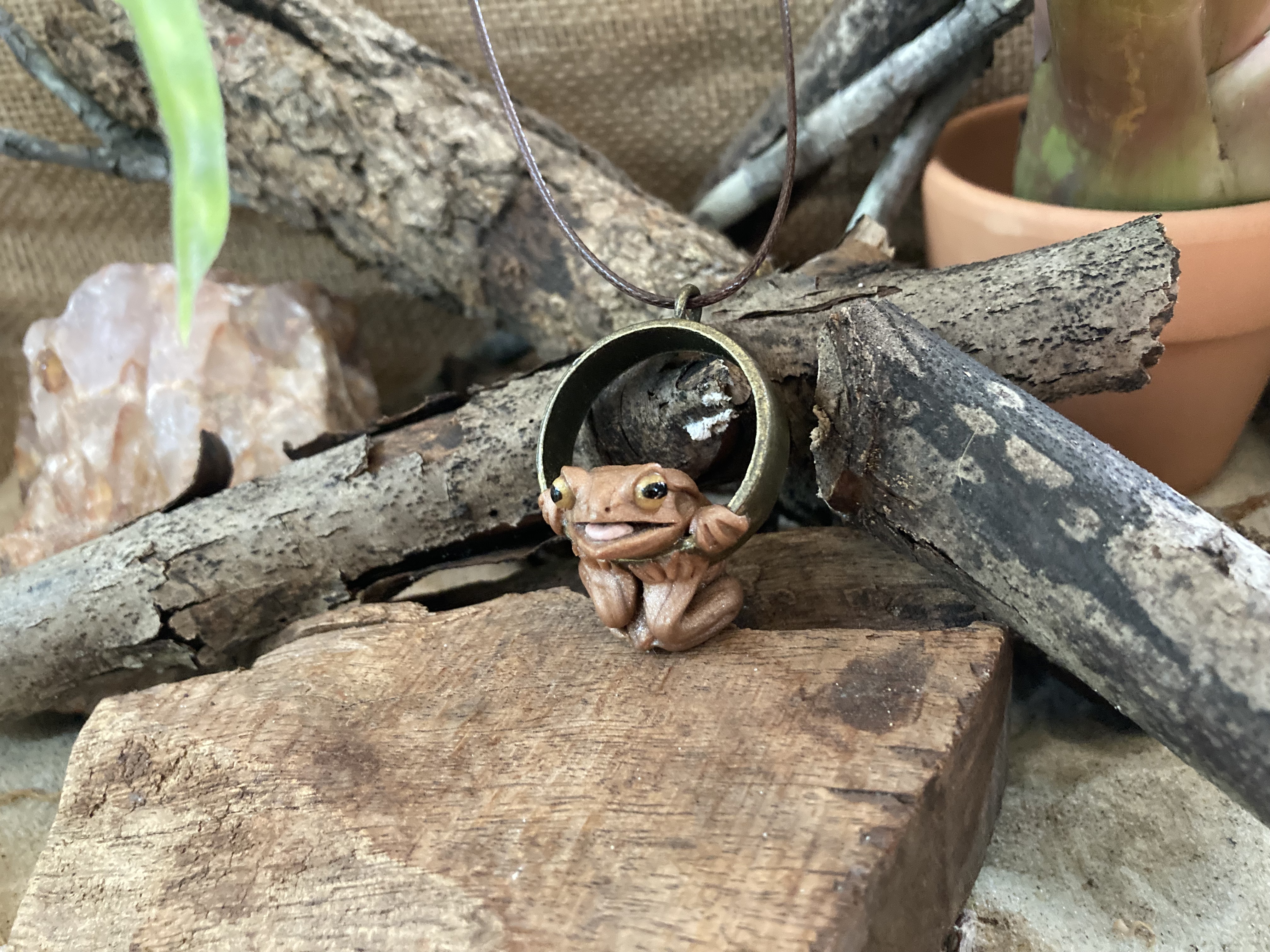 Cane Toad Pendant Necklace