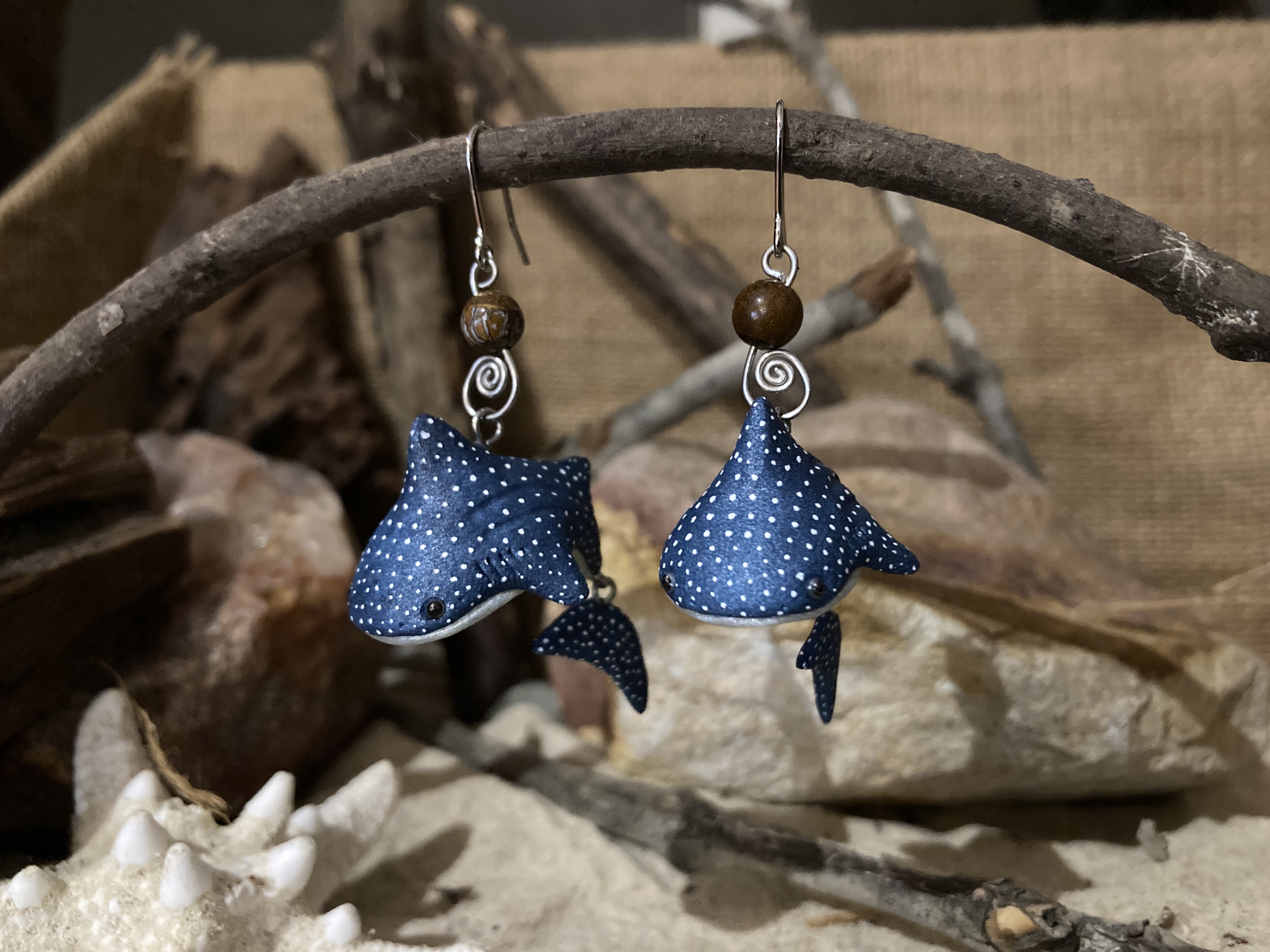 Whale Shark Earrings