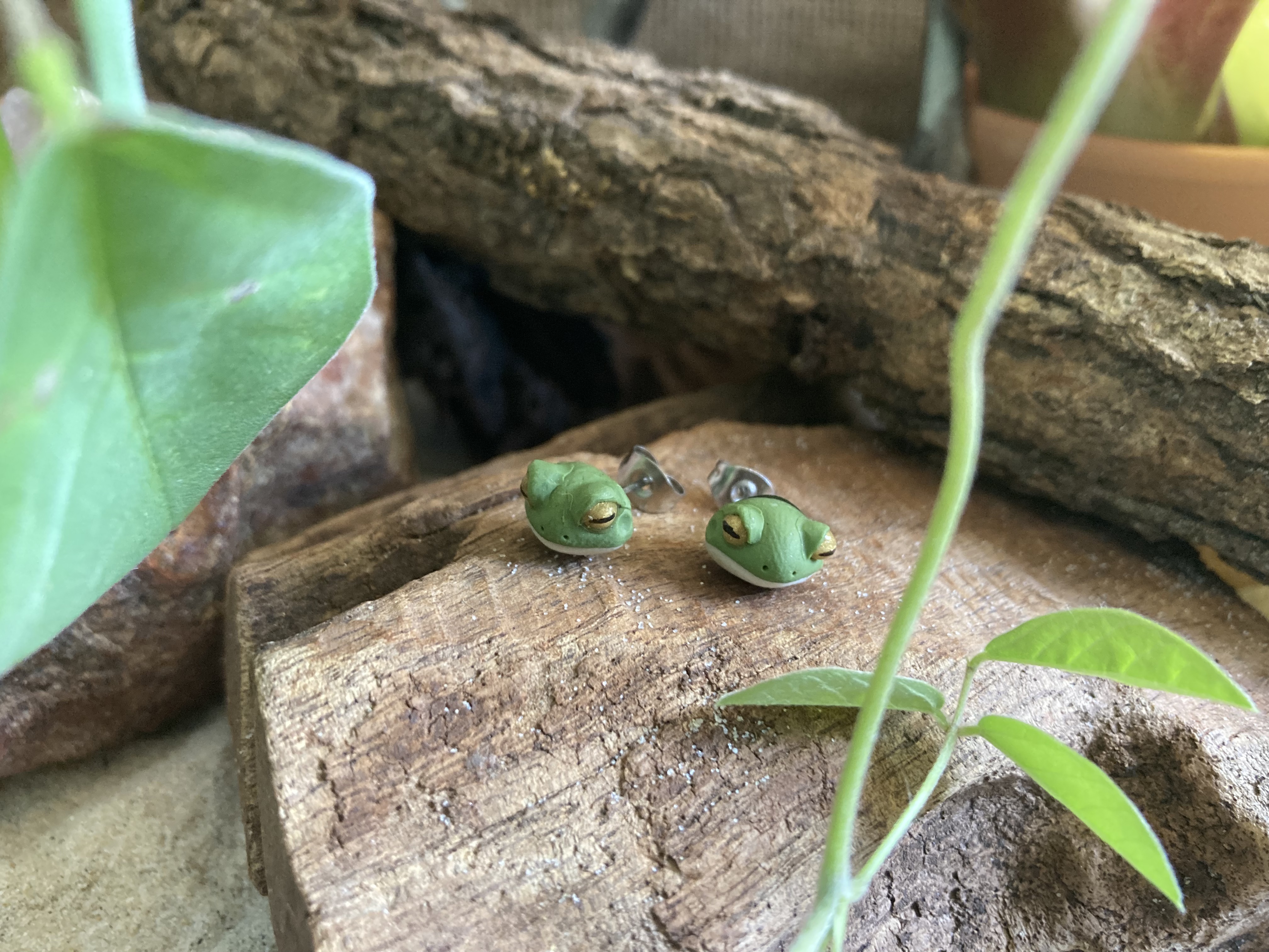 Frog Head and Hand Studs