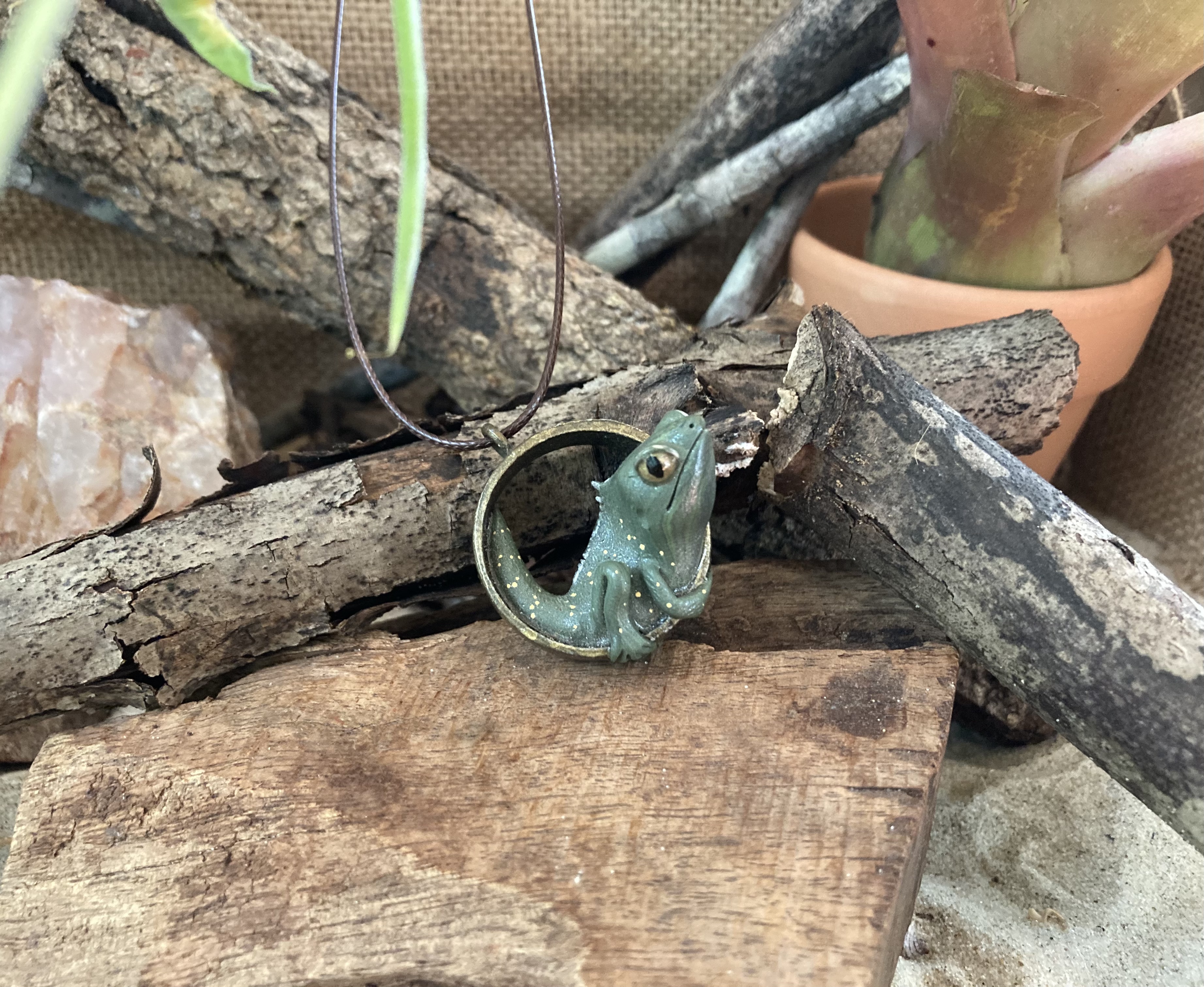 Angle Headed Dragon Pendant Necklace