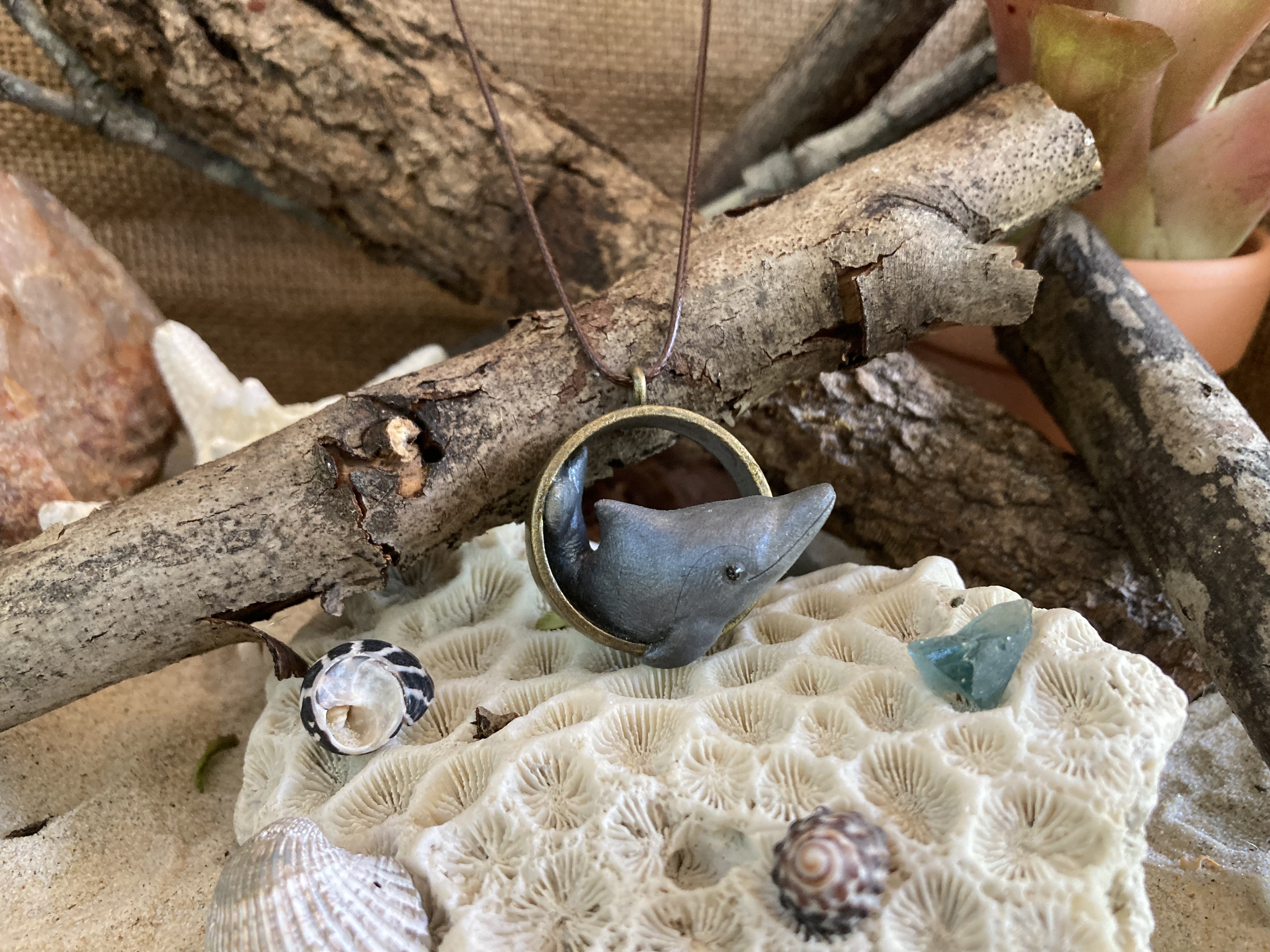 Humpback Dolphin Pendant Necklace