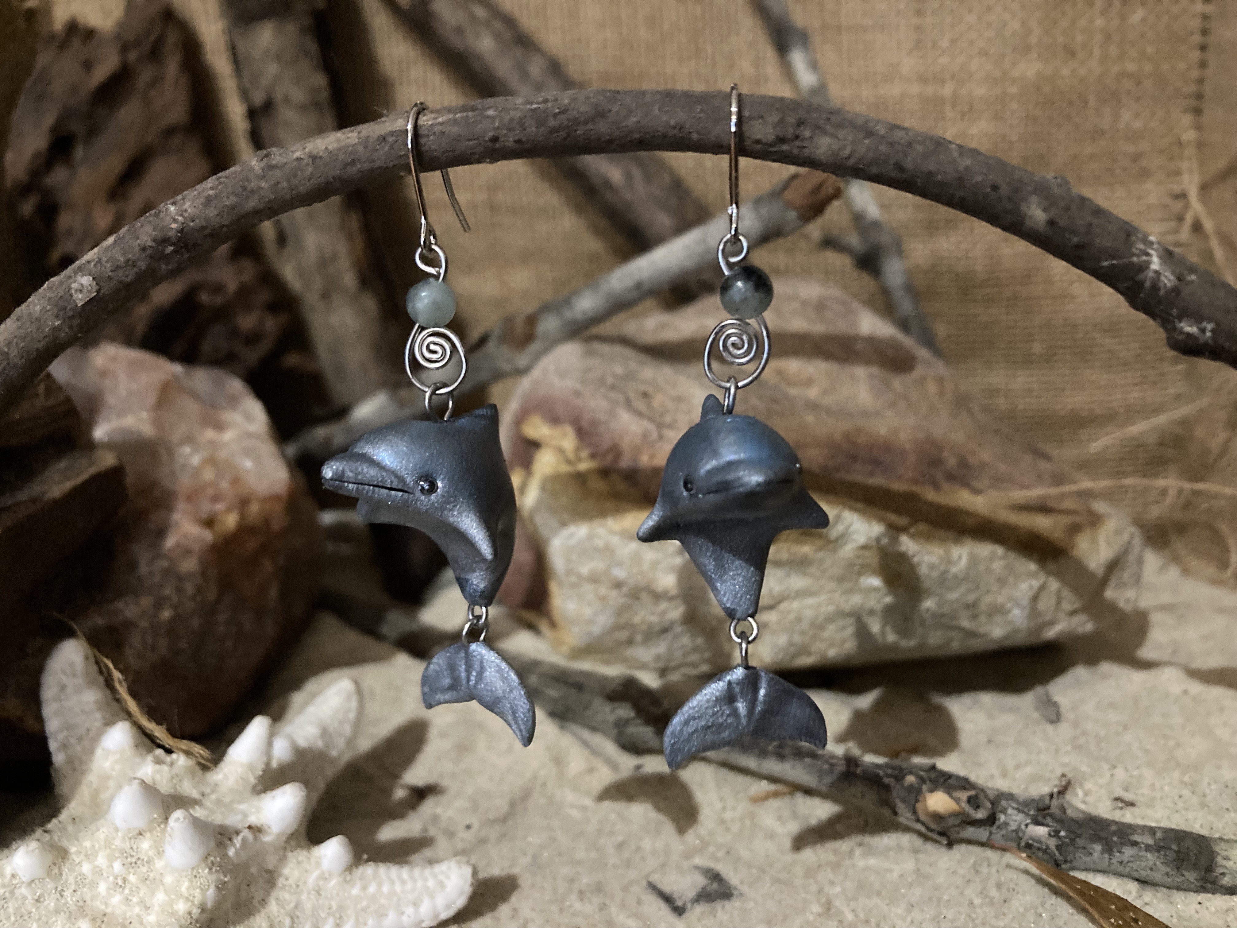 Humpback Dolphin Earrings